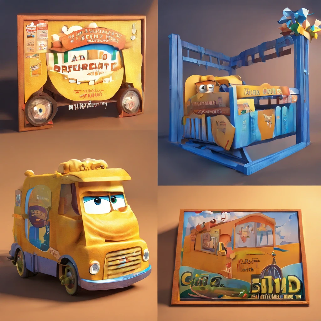 Crie um cartaz inspirado na Disney Pixar
