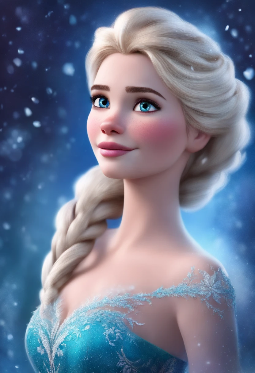 Transformar essa foto em desenho da elsa de frozen