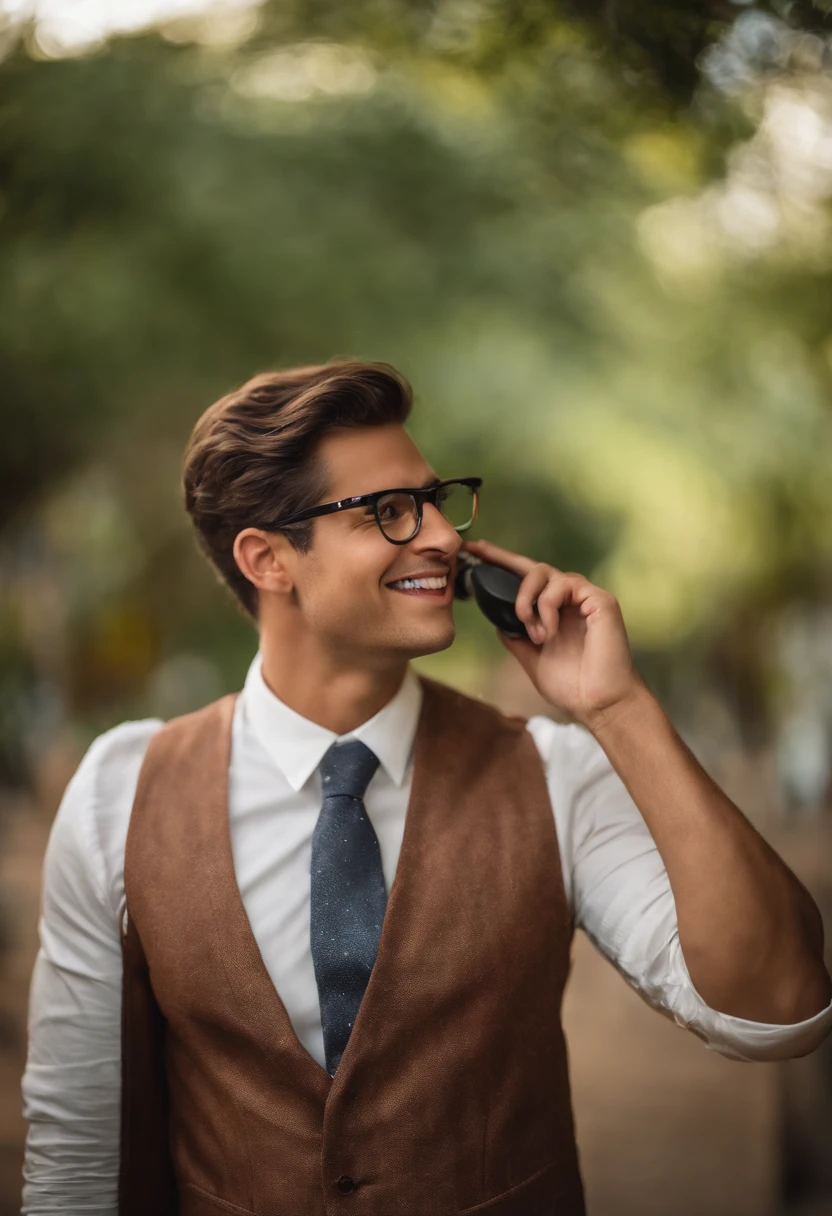 criar uma imagem estilo pixar, sou moreno claro, sexo masculino, pouco acima do peso, I wear glasses, tenho formato do rosto oval, sobrancelhas grossas, cabelo crespo bem baixinho, olhos pequenos da cor castanho escuro, boca pequena, cara de nerd, vestido de terno e tocando saxofone tenor