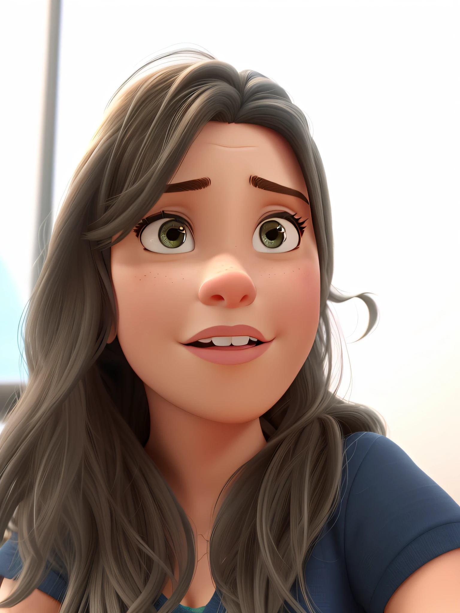 Uma mulher estilo disney pixar, alta qualidade, melhor qualidade