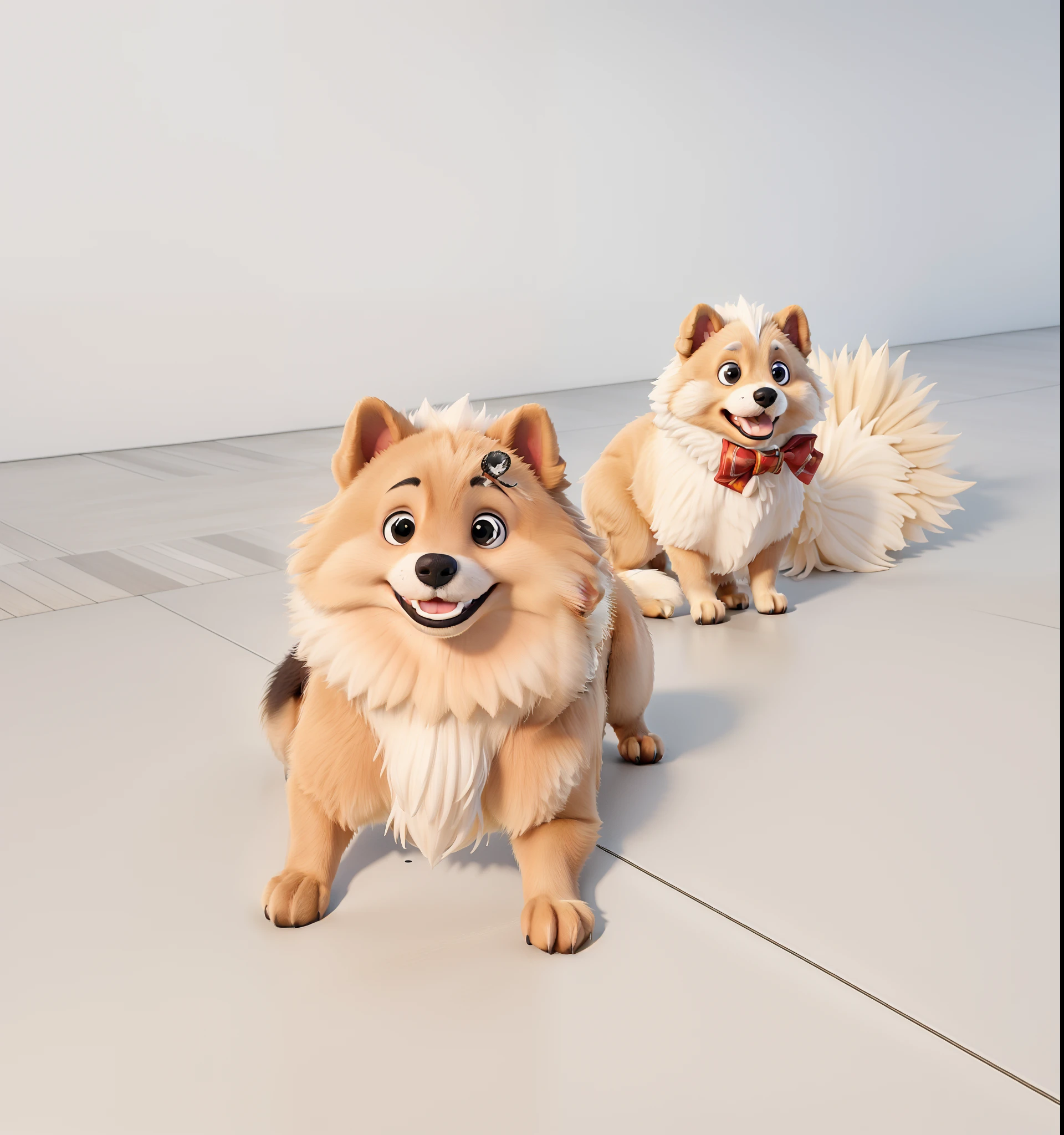 Obra-prima, de melhor qualidade, German Spitz puppy, ultra realistico,