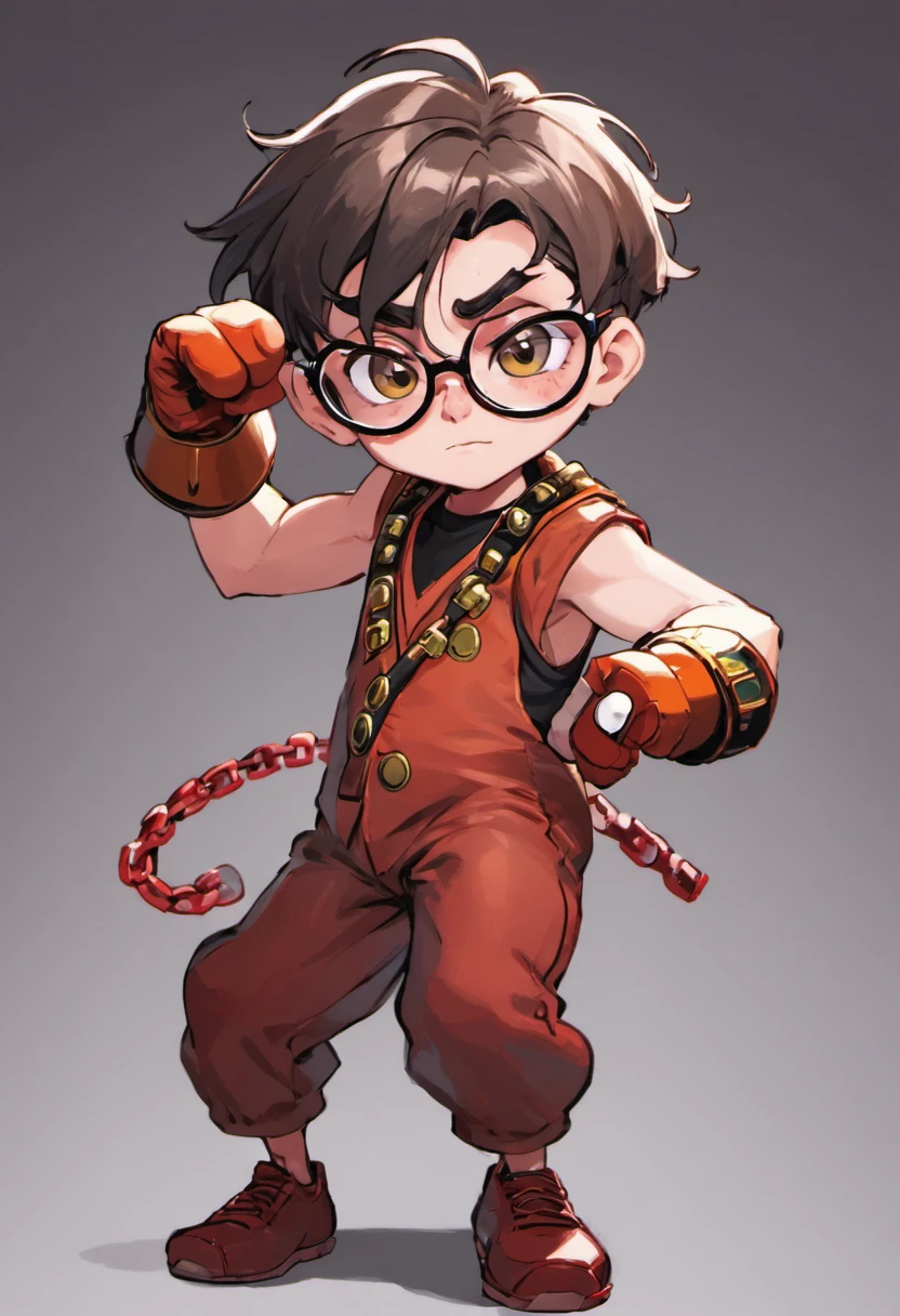 criar uma imagem estilo pixar, sou moreno claro, sexo masculino, pouco acima do peso, I wear glasses, tenho formato do rosto oval, sobrancelhas grossas, cabelo crespo bem baixinho, olhos pequenos da cor castanho escuro, boca pequena, cara de nerd, vestido de terno e tocando saxofone tenor