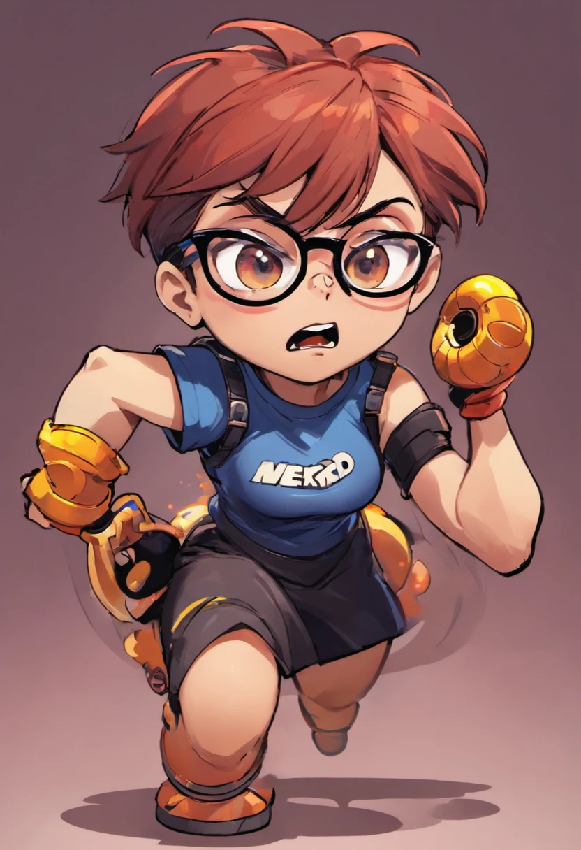 criar uma imagem estilo pixar, sou moreno claro, sexo masculino, pouco acima do peso, I wear glasses, tenho formato do rosto oval, sobrancelhas grossas, cabelo crespo bem baixinho, olhos pequenos da cor castanho escuro, boca pequena, cara de nerd, vestido de terno e tocando saxofone tenor