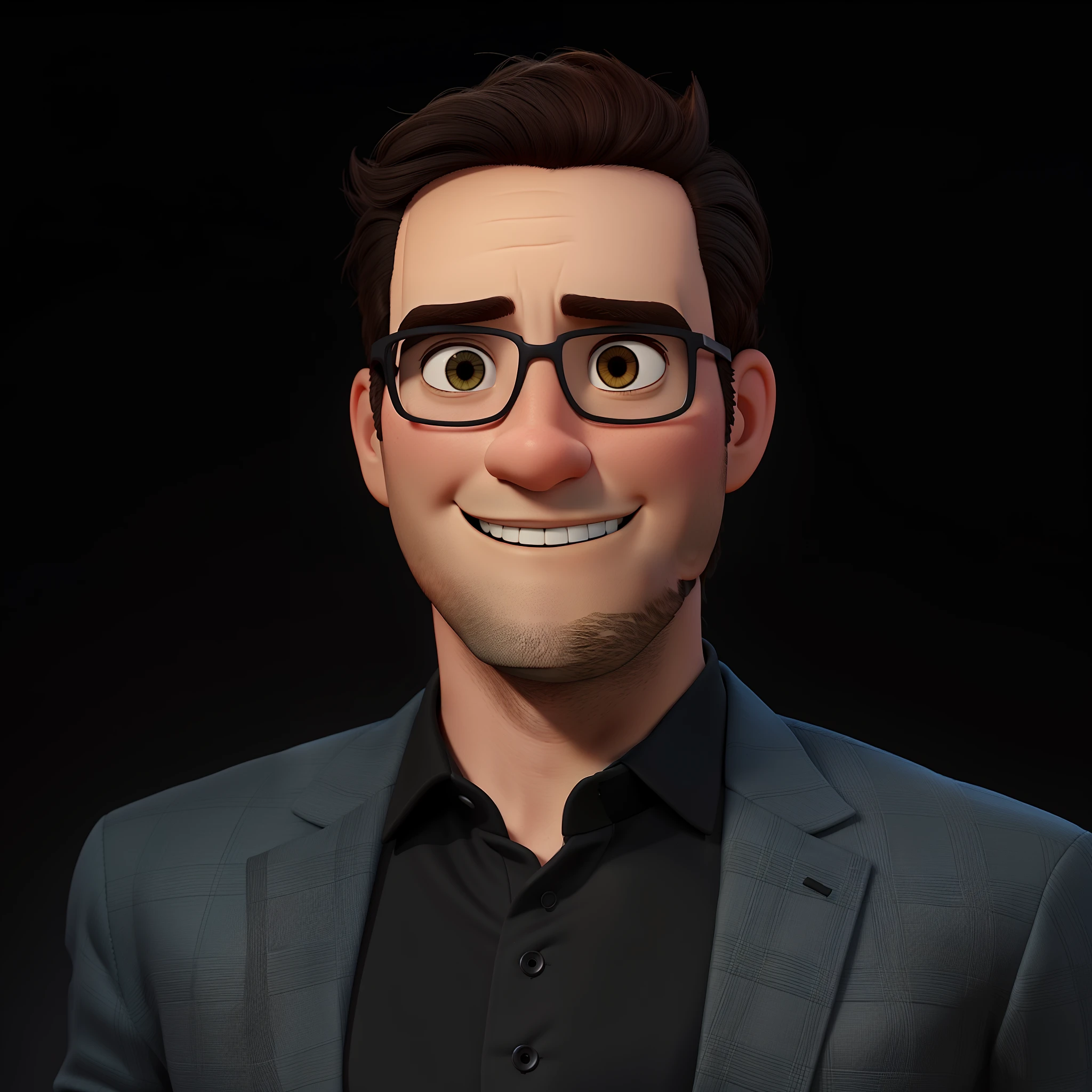 Estilo Pixar, alta qualidade, nariz fino