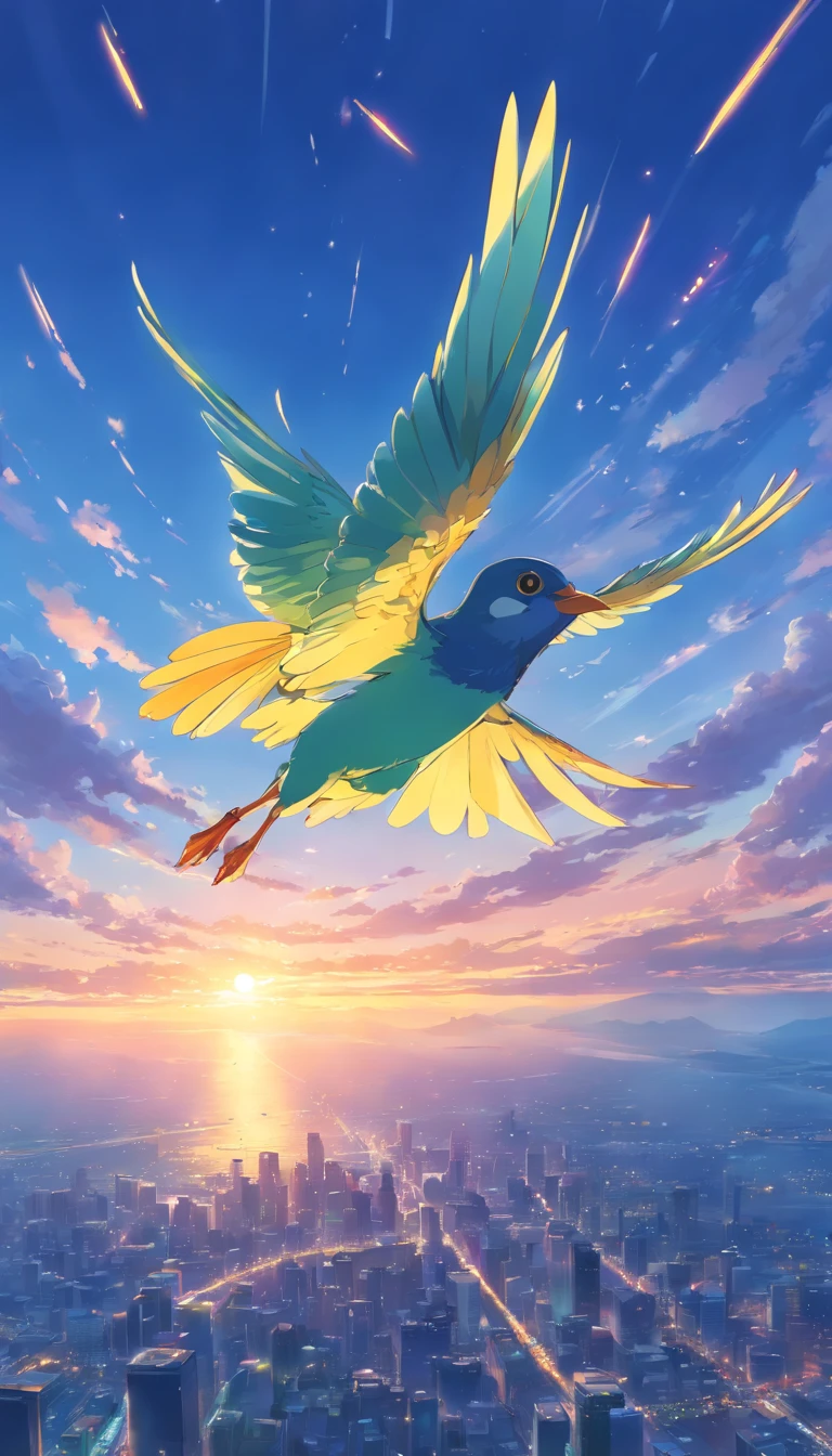 Bird flying