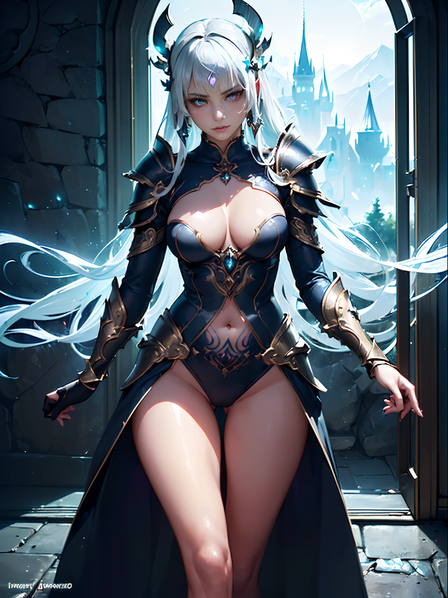 (Best quality,Ultra-detailed,Realistic:1.37), (((on train))), (((Look at the scenery through the window))), The train is moving fast, creating a sense of movement. The scenery outside is breathtaking, Enchanted forest with magical creatures, castle ruins and crumbling walls,Fascinating spells and powerful spells,Spectacular explosions and blazing explosions,Dark and ominous atmosphere,Compelling storytelling and dramatic moments,Intricate armor and weapons,breathtaking landscape，Towering mountains and deep valleys,Wisps of magic float in the air,Glowing runes and mysterious symbols light up the battlefield,Dynamic composition and dramatic lighting,epic conflicts, ((Crazy sexy fantasy armor)),Beautiful detailed eyes,beautiful detailed lips,Extremely detailed eyes and face,Long eyelashes,Fallen princess,Beautiful magic,Fantasy style,Hentai,((Beautiful fantasy background)),womb tattoo,womb tattoo,see-through transparent clothes,  Look through clothes,((((Sexy pie)))), exposed,Vivid colors,Sharp focus,Physically-based rendering,Bokeh, Magical ruins, Destroy the kingdom, Ethereal lighting,Vibrant flowers,floating crystals,mystical aura,Glittering spells,Magical light, magic, ( Look through clothes), head gear, (Armor), Magic in hand, (((Magic lines))), ((Tight armor)),Beautiful detailed eyes,beautiful detailed lips,Extremely detailed eyes and face,long eyelasher,1girll,Beautiful fantasy kingdom background,Crazy sexy fantasy armor,Beautiful face,(((Fallen girl)),Sexy art,(Fantasy art),Sexy,Small breast,material:illustration,[Vibrant colors],Concept artist,illumination,Empowering female roles,Majestic,Shimmering effect,Ethereal,A wisp of magic,Fearless expression,posing elegantly,Strong and confident demeanor,Imposing figure,Royal ornaments,mystical aura, ((leering)), ((Beautiful colorful eyes)), Anarchists, (Tattoos), nice ass, thigh gap, , Severe flushing, Sexy, ((Heterochromia)), ((((Glow eyes))))