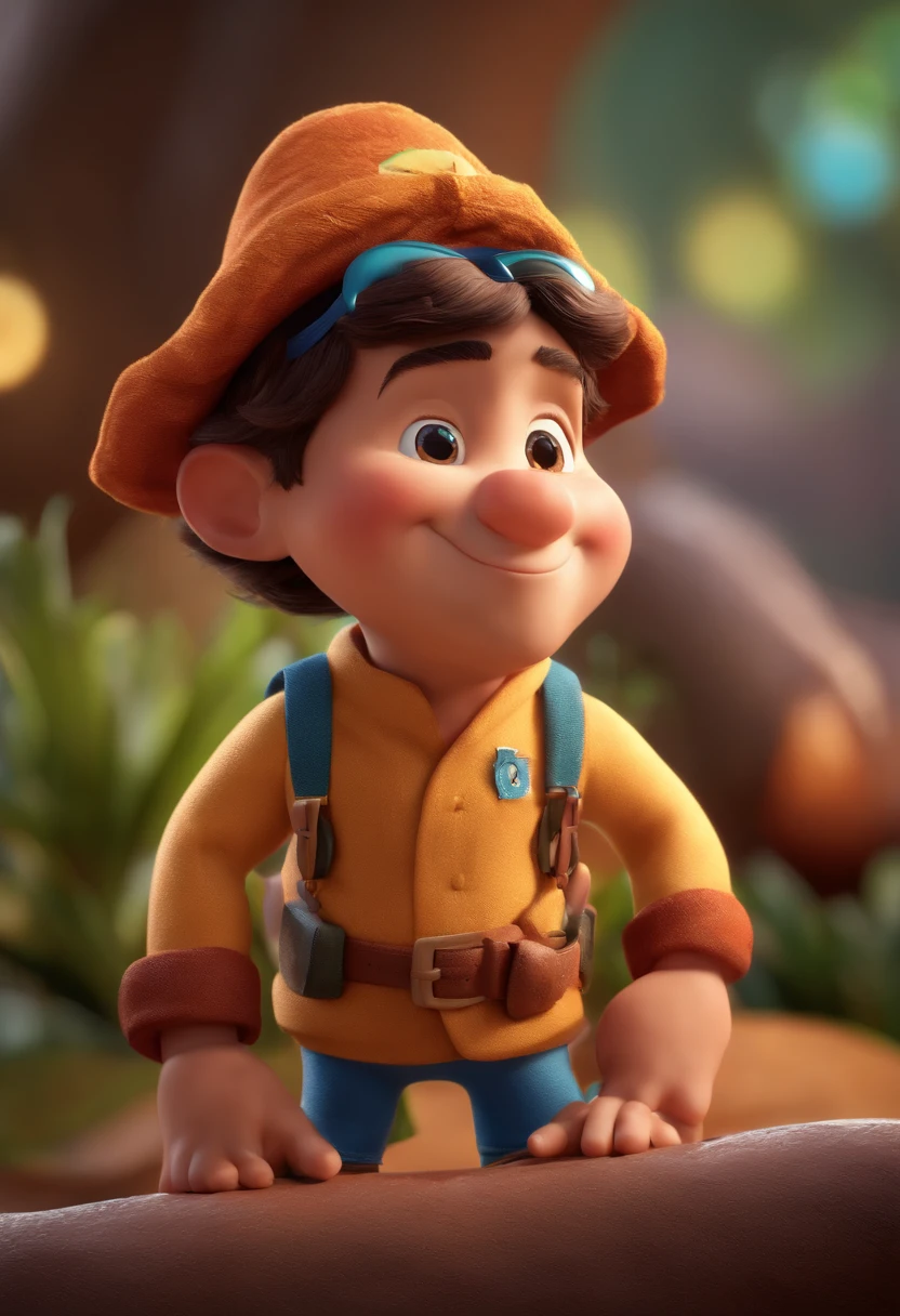 personagem dos desenhos animados, animation character, Caractere estilizado, animation style rendering, 3D estilizado, Arnold Maya render, 3 d render stylized, toon render keyshot, Personagem 3D, Personagem 3D, 3d rendering stylized, 3 d character render, personagem de desenho animado, Personagem de close up, Pose de personagem,  (Estilo Pixar) (master part:1.2) (Bokeh) (best quality) (pele detalhada) (textura detalhada) (8k) (argila) (Cinematic lighting) (foco nítido