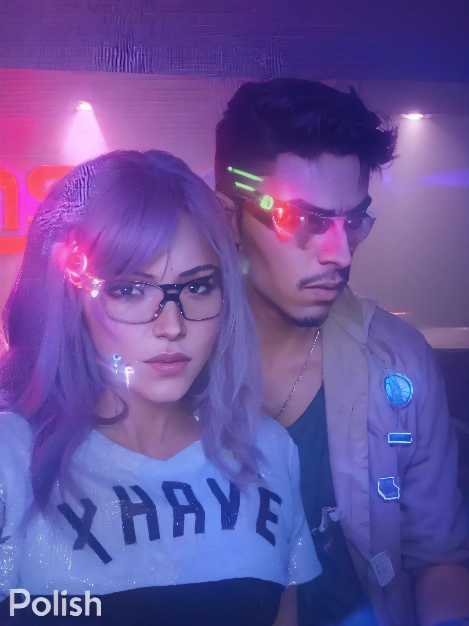 Cyberpunk couple