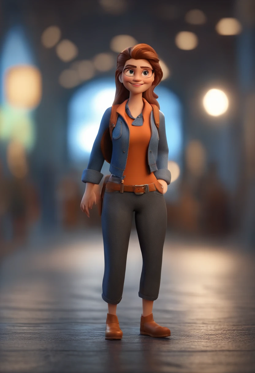 Personagem dos desenhos animados de uma mulher com uma camisa azul, animation character, Caractere estilizado, animation style rendering, 3D estilizado, Arnold Maya render, 3 d render stylized, toon render keyshot, Personagem 3D, Personagem 3D, 3d rendering stylized, 3 d character render, personagem de desenho animado, Personagem de close up, Pose de personagem,  (Estilo Pixar) (master part:1.2) (Bokeh) (best quality) (pele detalhada) (textura detalhada) (8k) (argila) (Cinematic lighting) (foco nítido