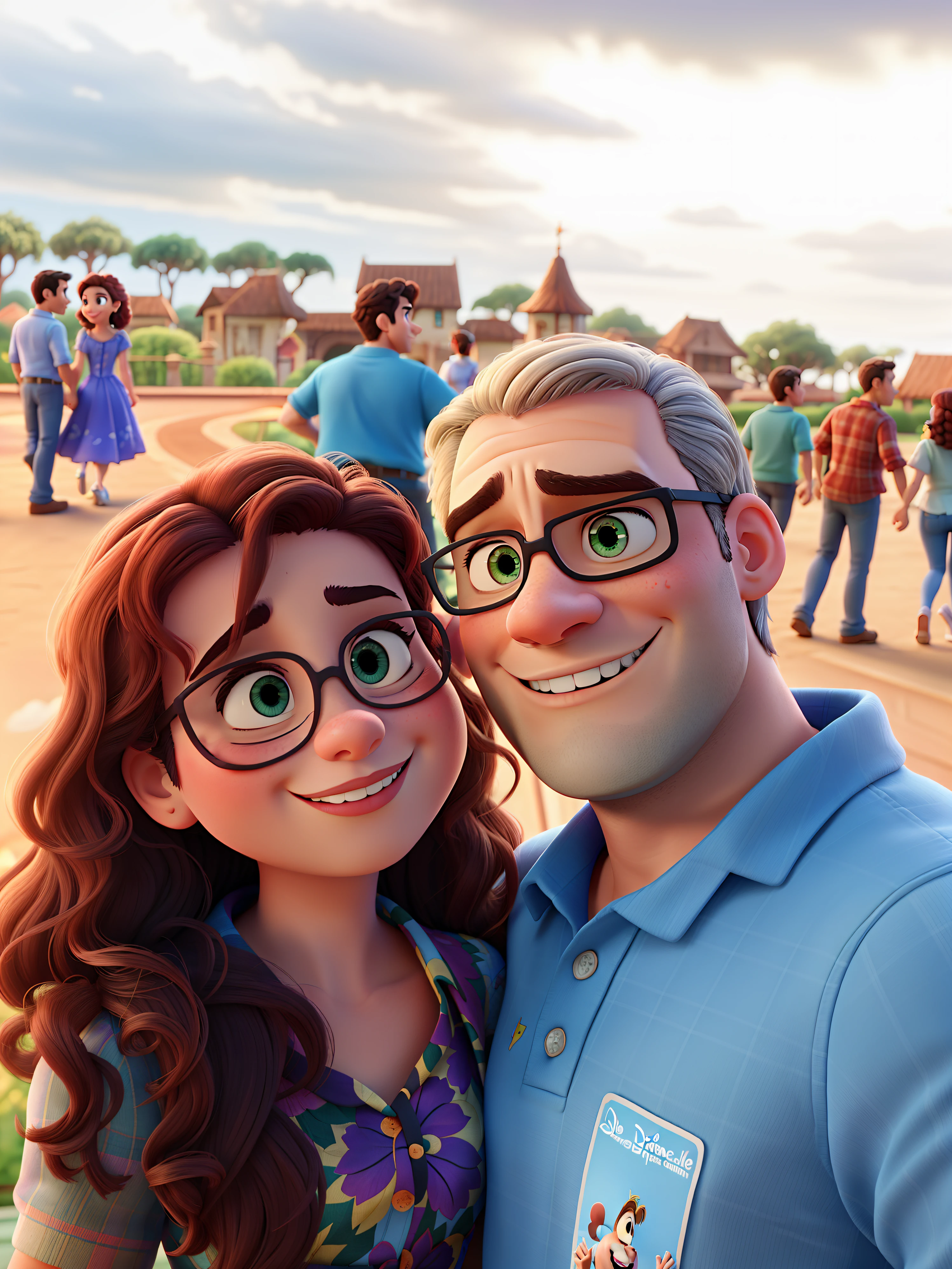 romantic couple, igual aos filmes Disney Pixar