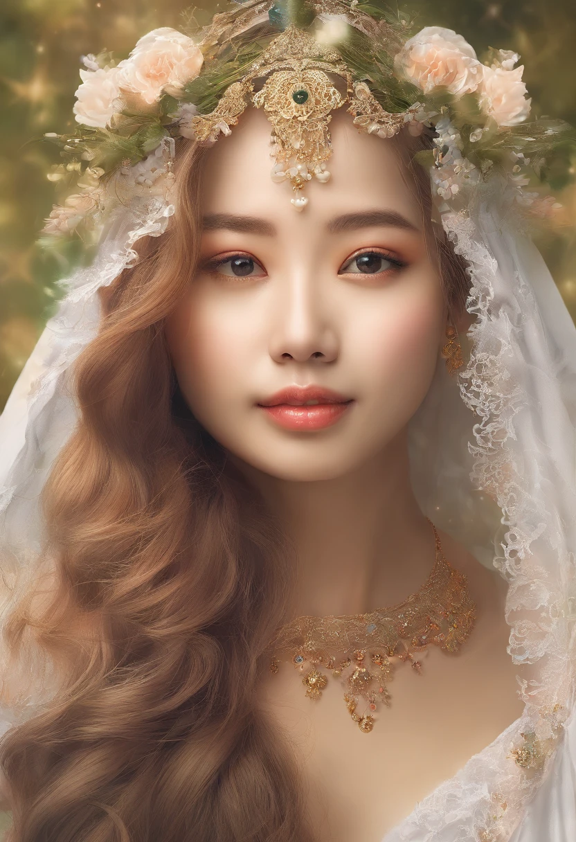 (ultra realistic), (illustration), (high resolution), (8k), (Very detailed), (best illustration), (Olhos bonitos e detalhados), (best quality), (ultra detalhado), (master part), (papel de parede), (Rosto detalhado), Poros Faciais,sozinho,uma ,, detalhes finos, Rosto detalhado, (detalhe),(realistic lighting: 1.1),A la Fed image of long-haired woman smiling for photo, An adorable Korean face, , Atriz coreana, , Atriz coreana bonito, linda mulher brasileira jovem,