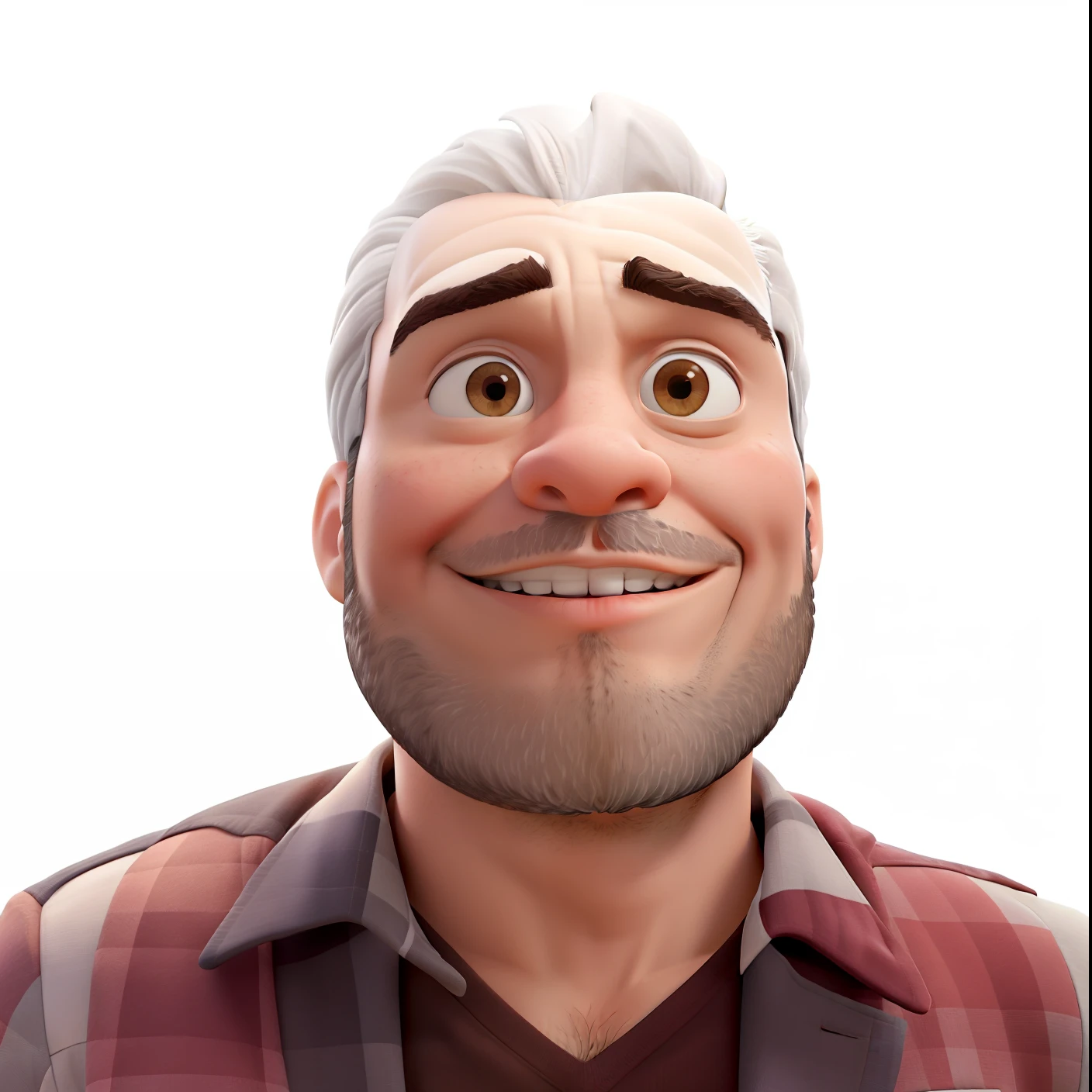 Obra-prima, de melhor qualidade, um homem, latino, calvo, com barba, de meia idade, Wise and smiling, Dressed in a gray suit jacket and white shirt, dentro de uma biblioteca escolar.