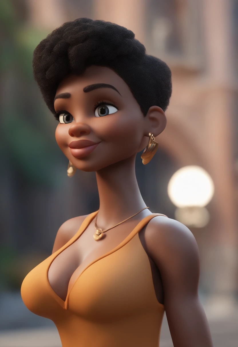 Personagem de desenho animado de um casal, sendo um homem branco com cabelo preto e uma camisa preta e uma mulher branca de cabelo preto com vestido azul claro, animation character, Caractere estilizado, animation style rendering, 3D estilizado, Arnold Maya render, 3 d render stylized, toon render keyshot, Personagem 3D, Personagem 3D, 3d rendering stylized, 3 d character render, personagem de desenho animado, Personagem de close up, Pose de personagem,  (Estilo Pixar) (master part:1.2) (Bokeh) (best quality) (pele detalhada) (textura detalhada) (8k) (argila) (Cinematic lighting) (foco nítido
