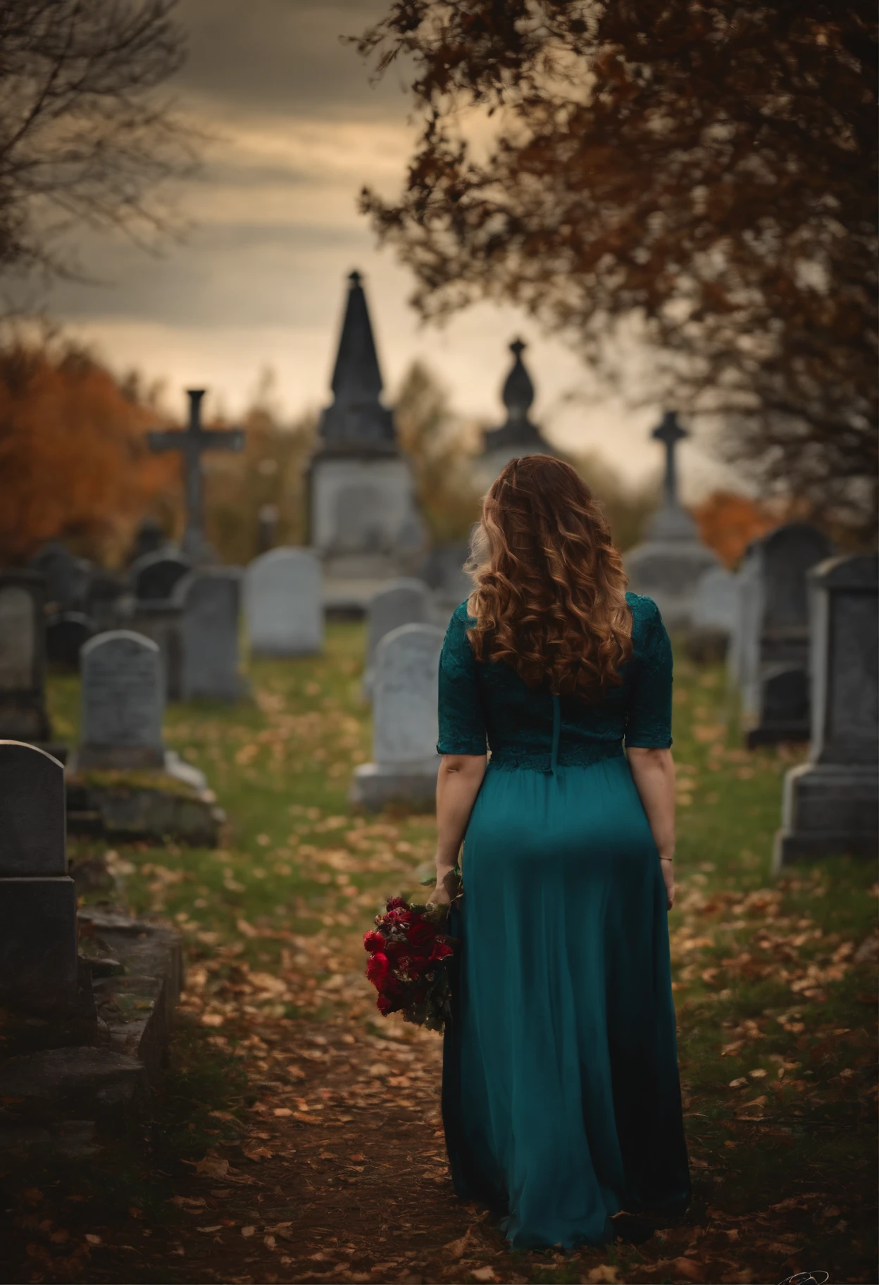 Create an iron backdrop from a photo of me in a cemetery