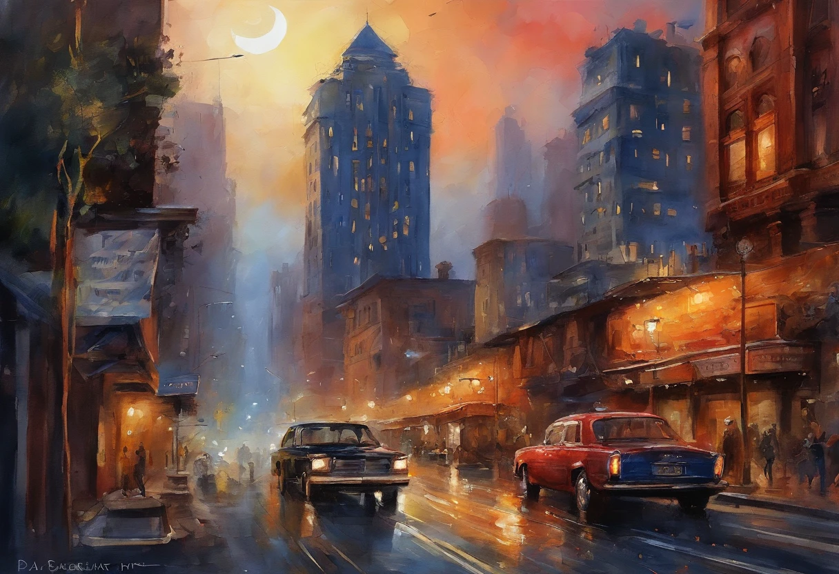 Gotham City with Batman