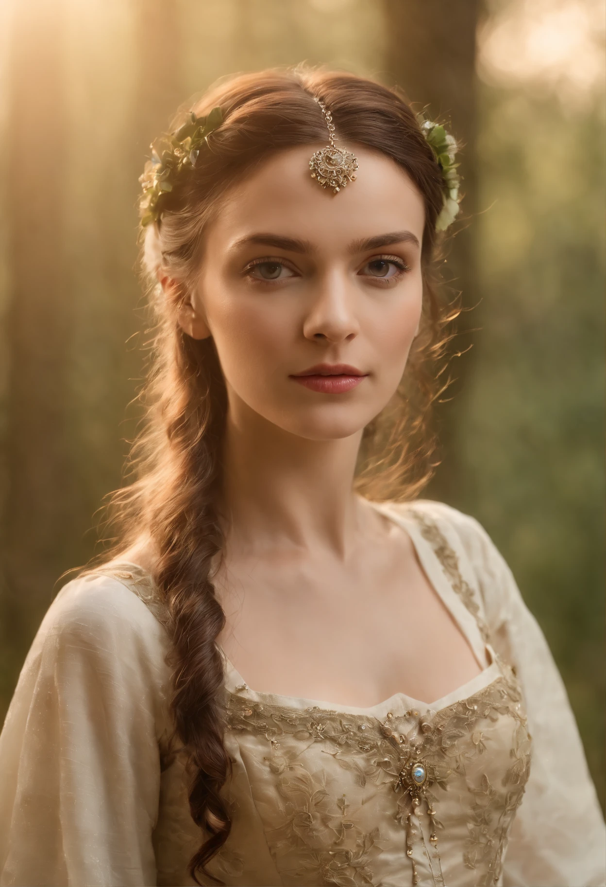 (((uma ferida avermelhada profunda atravessa sua bochecha esquerda))) tez justa, mulher em torno de 19 anos, cabelos brancos naturais, olhos verdes distintos, vestindo kohl, slender and graceful, Beautiful, luz de velas em um ambiente medieval, Ultra sharp focus, tiro realista, roupas femininas medievais, cores tetradicas (cicatriz:1.4)