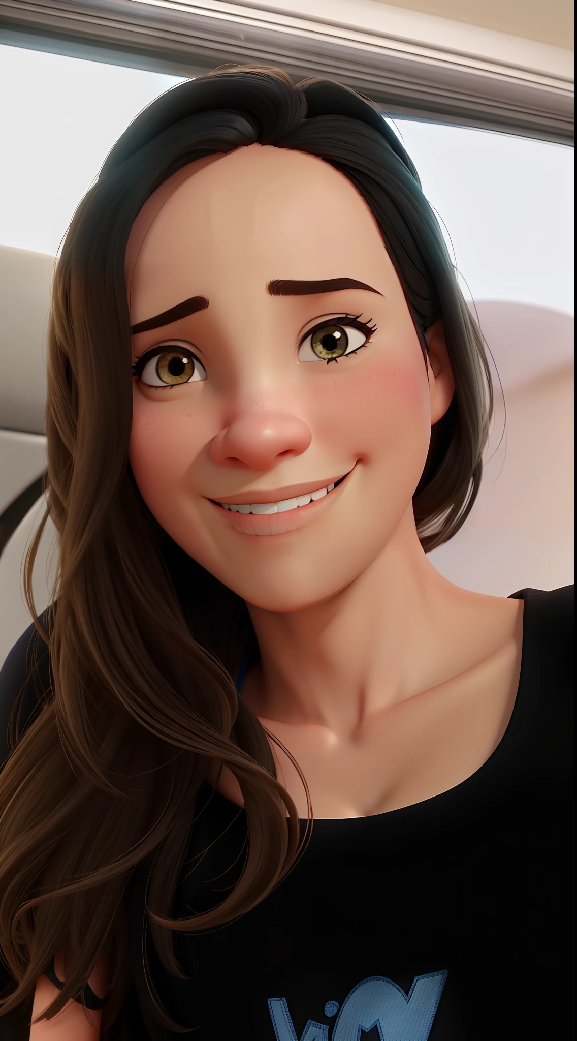 Uma mulher, estilo disney pixar, alta qualidade, melhor qualidade