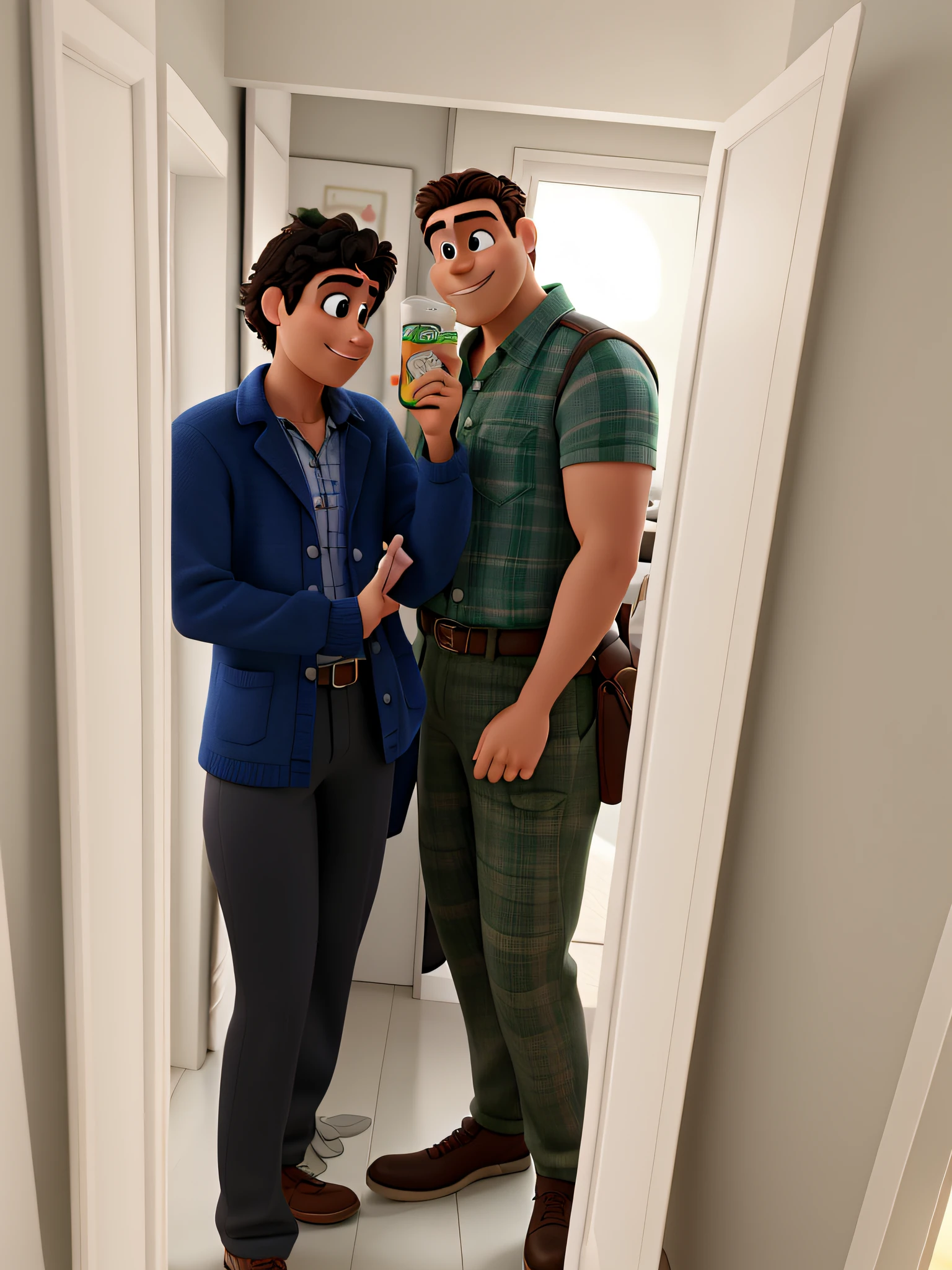 romantic couple, igual aos filmes Disney Pixar