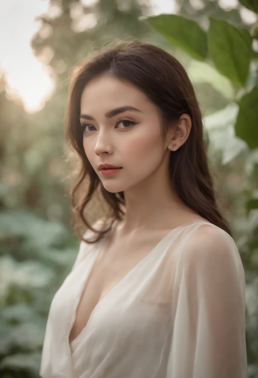 best qualtiy，8k，32k，tmasterpiece，UHD：1.2），Beautiful Japanese woman in the photo，with short black hair，beauitful face，（Leaning forward：1.3），squatt，（from the above：1.2），（closeup cleavage：1.4），POV，loose tshirt，big cleavage breasts，（beautiful nipple slips：0.9），exteriors，ventania，Glossy glossy skin，vague background，Expose 
