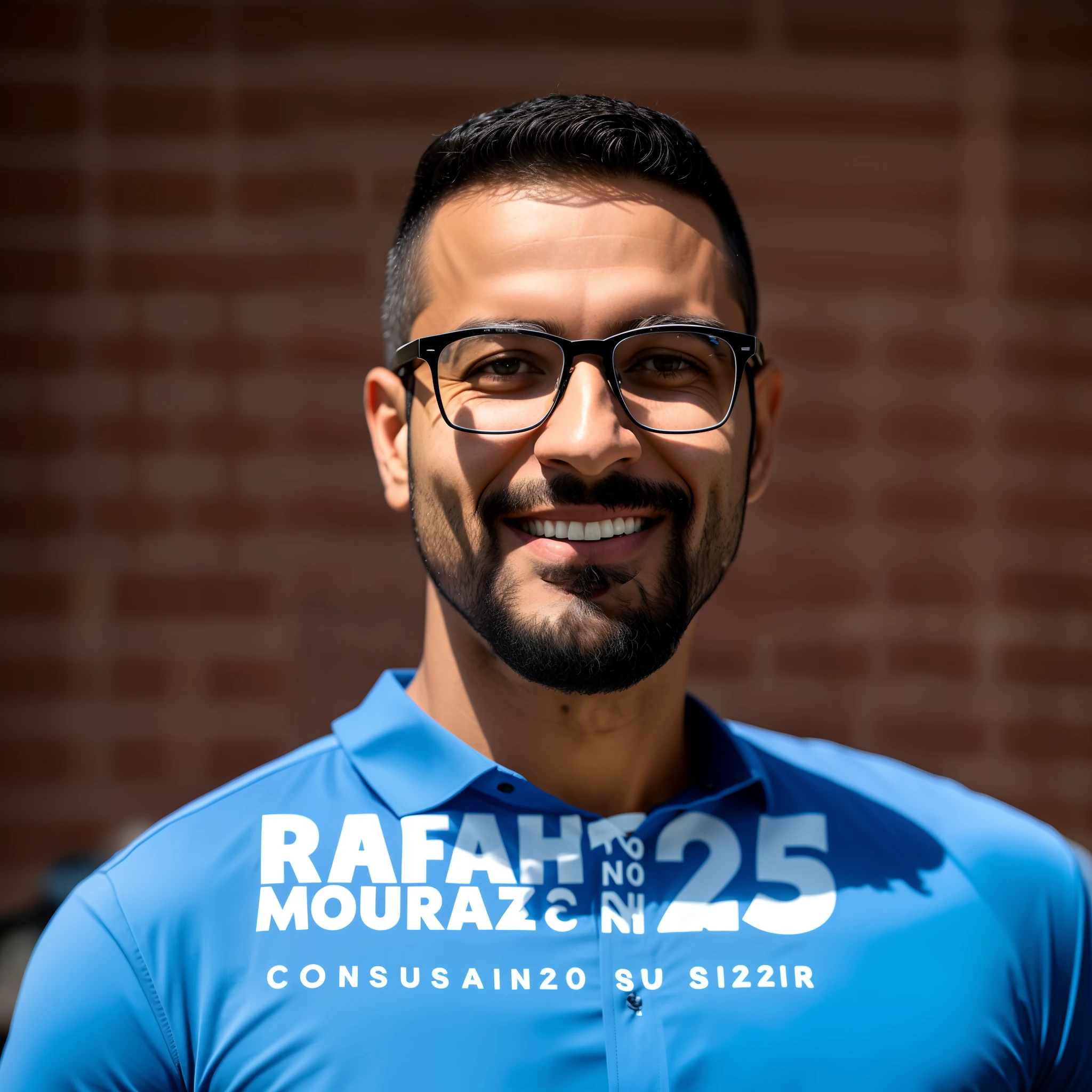 a close up of a man wearing glasses and a blue shirt, david rios ferreira, raffael, mohamed reda, by Caesar Andrade Faini, by Antonio Parreiras, São Paulo, photo from 2022, perez fabian, 2 0 2 2 photo, julian falat, by Enrique Tábara