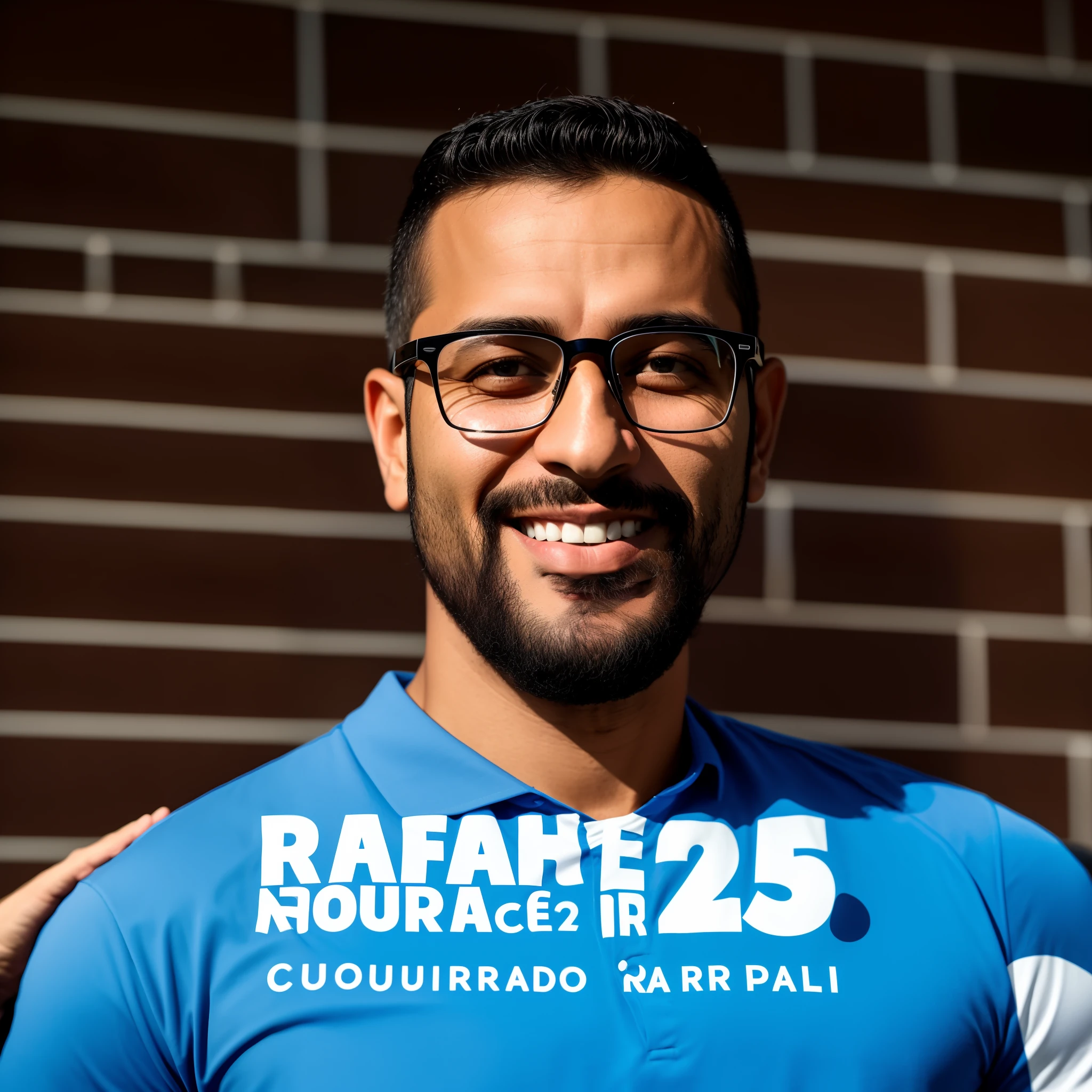 a close up of a man wearing glasses and a blue shirt, david rios ferreira, raffael, mohamed reda, by Caesar Andrade Faini, by Antonio Parreiras, São Paulo, photo from 2022, perez fabian, 2 0 2 2 photo, julian falat, by Enrique Tábara