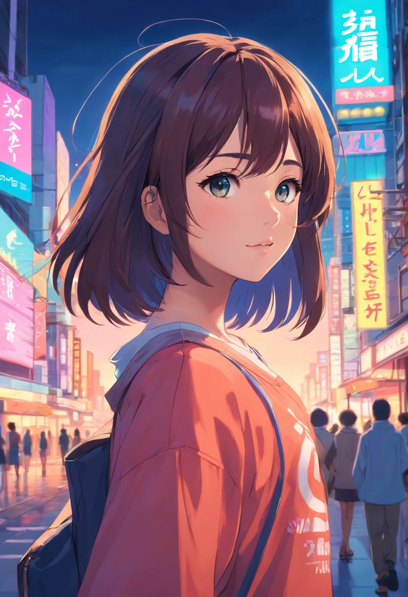 1girl, tema colorido, Synthwave Sky,(best quality, alta qualidade, high resolution), Realistic, ultra-detalhado, highly detailed face features, absurdos, realistic lighting and reflections, highly detailed face features, see through shirt, melhor foto,High quality illustration