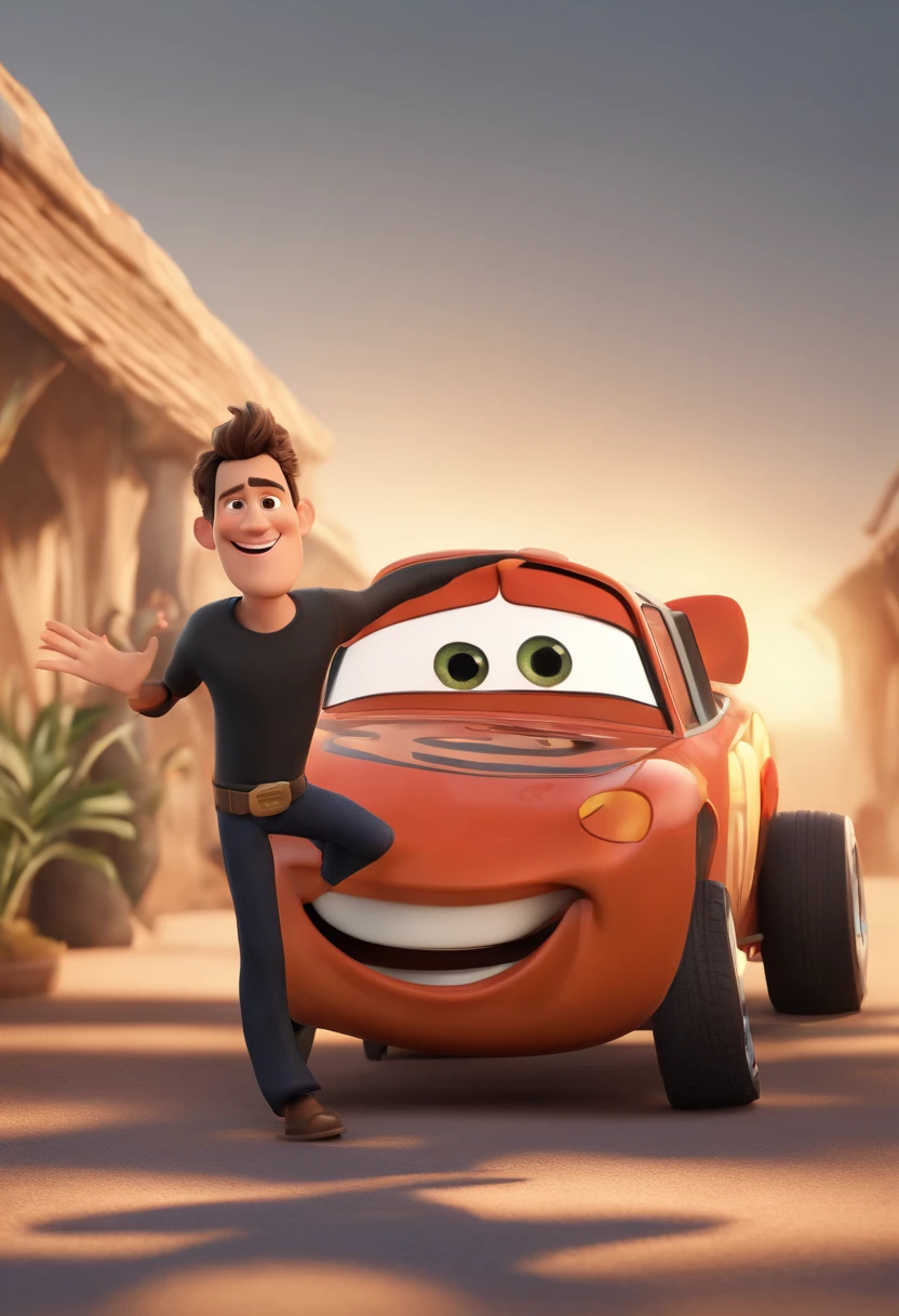 personagem dos desenhos animados de um homem, with his arms tattooed with a black shirt, animation character, Caractere estilizado, animation style rendering, 3D estilizado, Cartaz Disney, 3 d render stylized, toon render keyshot, Personagem 3D, Personagem 3D, 3d rendering stylized, 3 d character render, personagem de desenho animado, Personagem de close up, Pose de personagem, (Estilo Pixar) (master part:1.2) (Bokeh) (best quality) (pele detalhada) (textura detalhada) (8k) (argila) (Cinematic lighting) (foco nítido