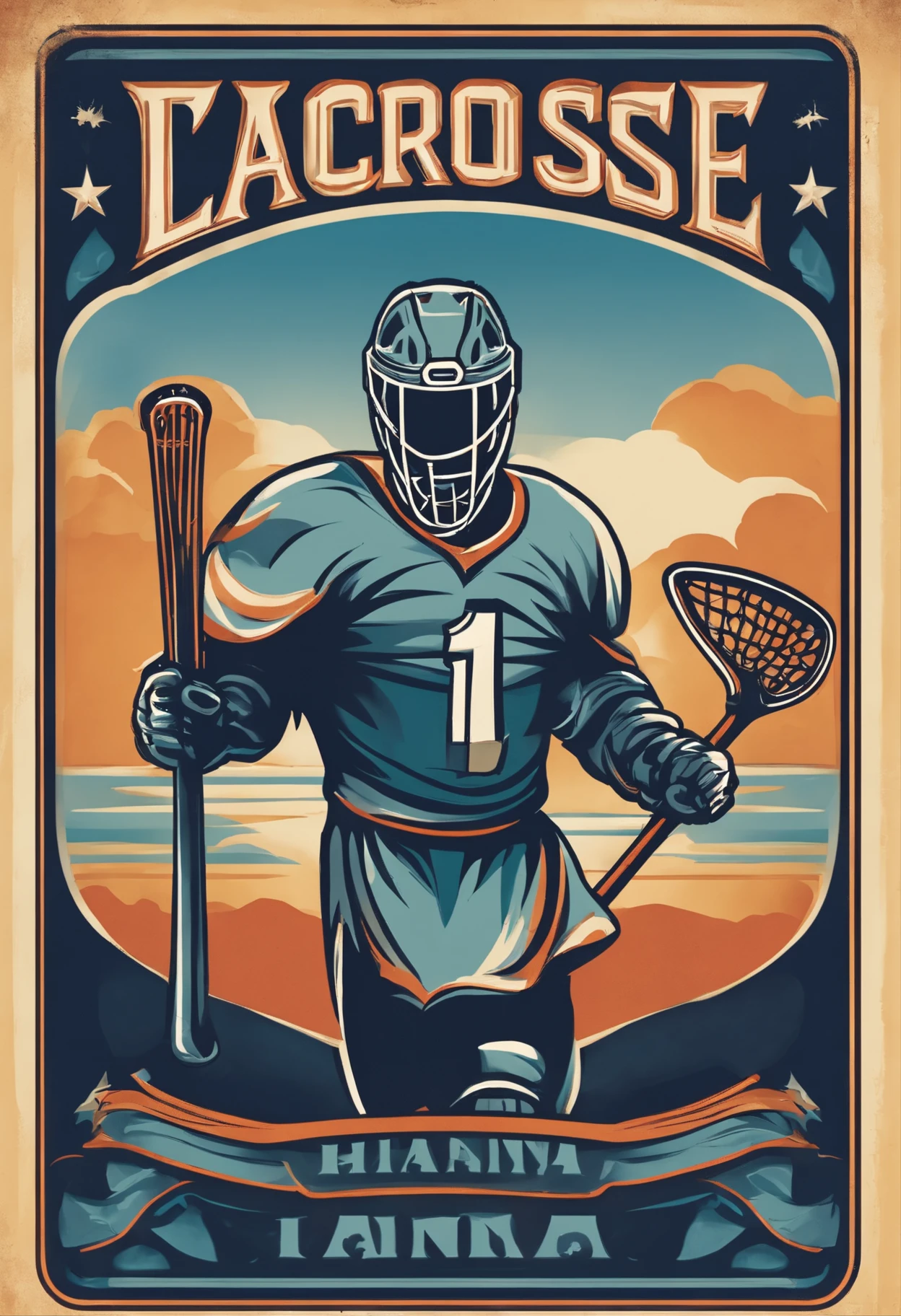 Lacrosse logo includes a stylized lacrosse stick head and the word TL Hanna