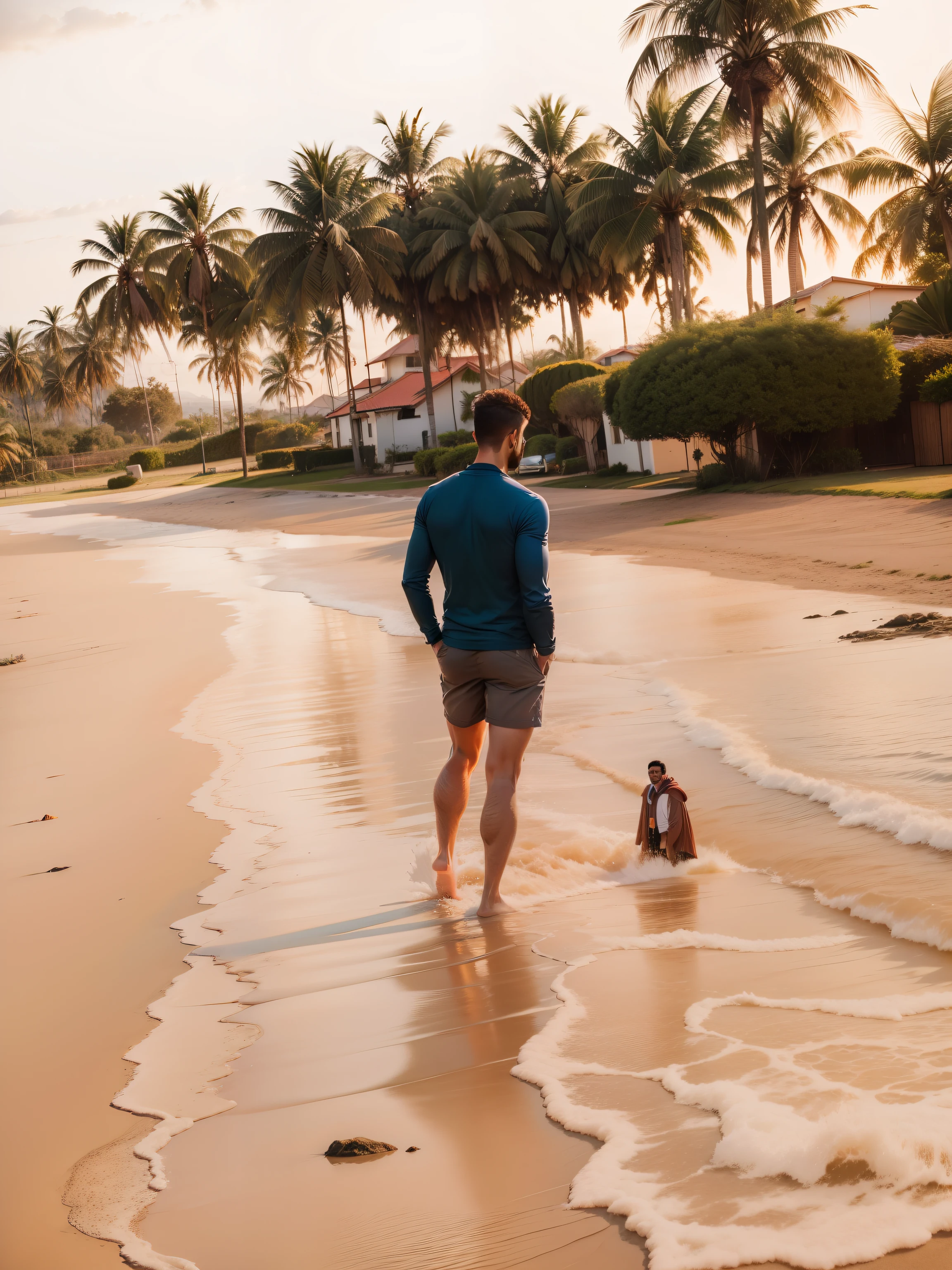 Vila da beleza,Vila Verde, com homem olhando para paisagem