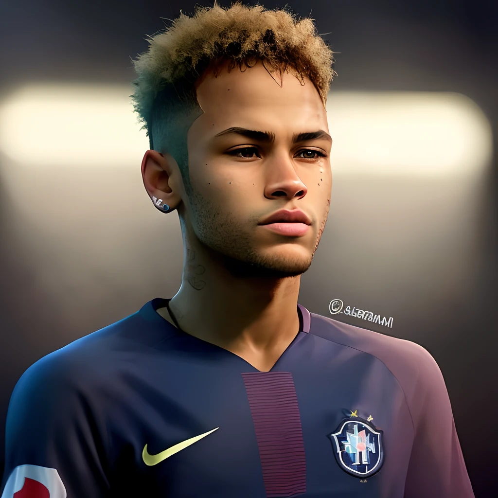Neymar winning the world cup with the Brazilian national team ,