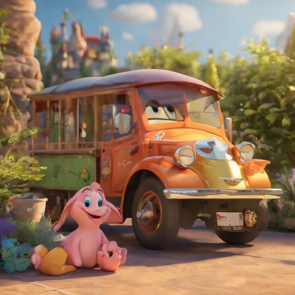 "Make a Disney Pixar-style picture, em 3d"