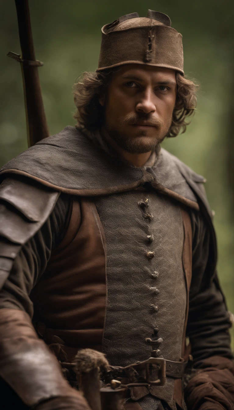 homem medieval com capuz e machado este homem realista era um Carrasco medieval