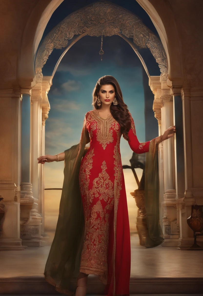 senhora bussines bonito em um terno, Realistic