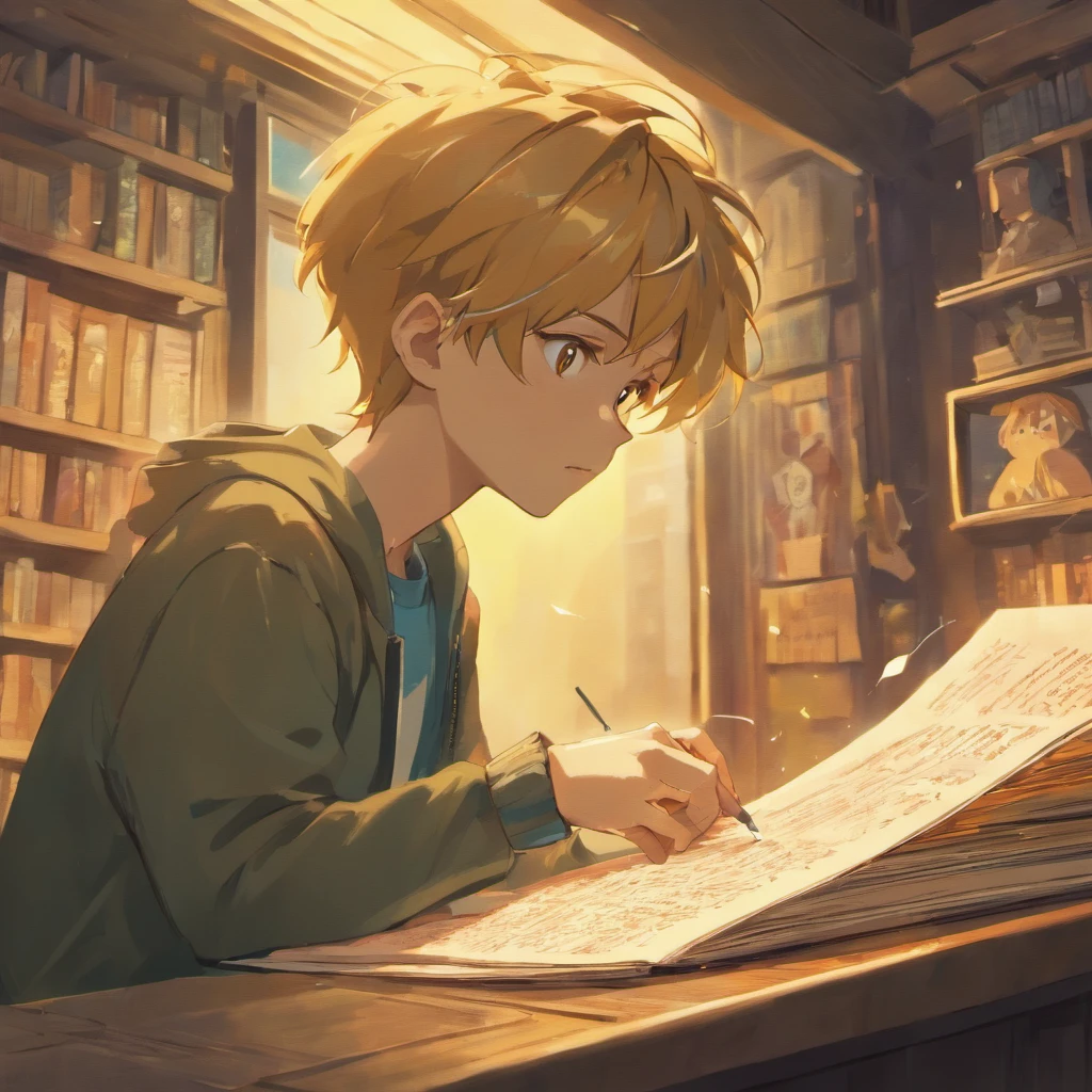 (best quality,4k,8k,highres,masterpiece:1.2),ultra-detailed,(realistic,photorealistic,photo-realistic:1.37),man reading a book,illustration,book pages turning,texture of the book cover,precise and intricate details,warm and cozy atmosphere,soft lighting,peaceful and relaxed expression on the man's face,hints of daylight peeking through the window,pixar cartoon style,colorful and vibrant palette,expressive and exaggerated facial features,playful and stylized background,thought bubbles with colorful illustrations,character animation with exaggerated movements,curved and flowing lines,whimsical details reminiscent of childhood,rich and lively storytelling.