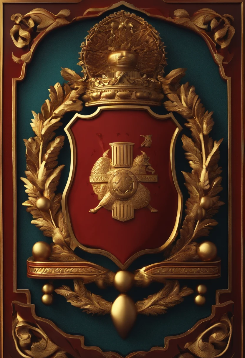 Escudo estilo de Esparta, bem detalhado em 3d