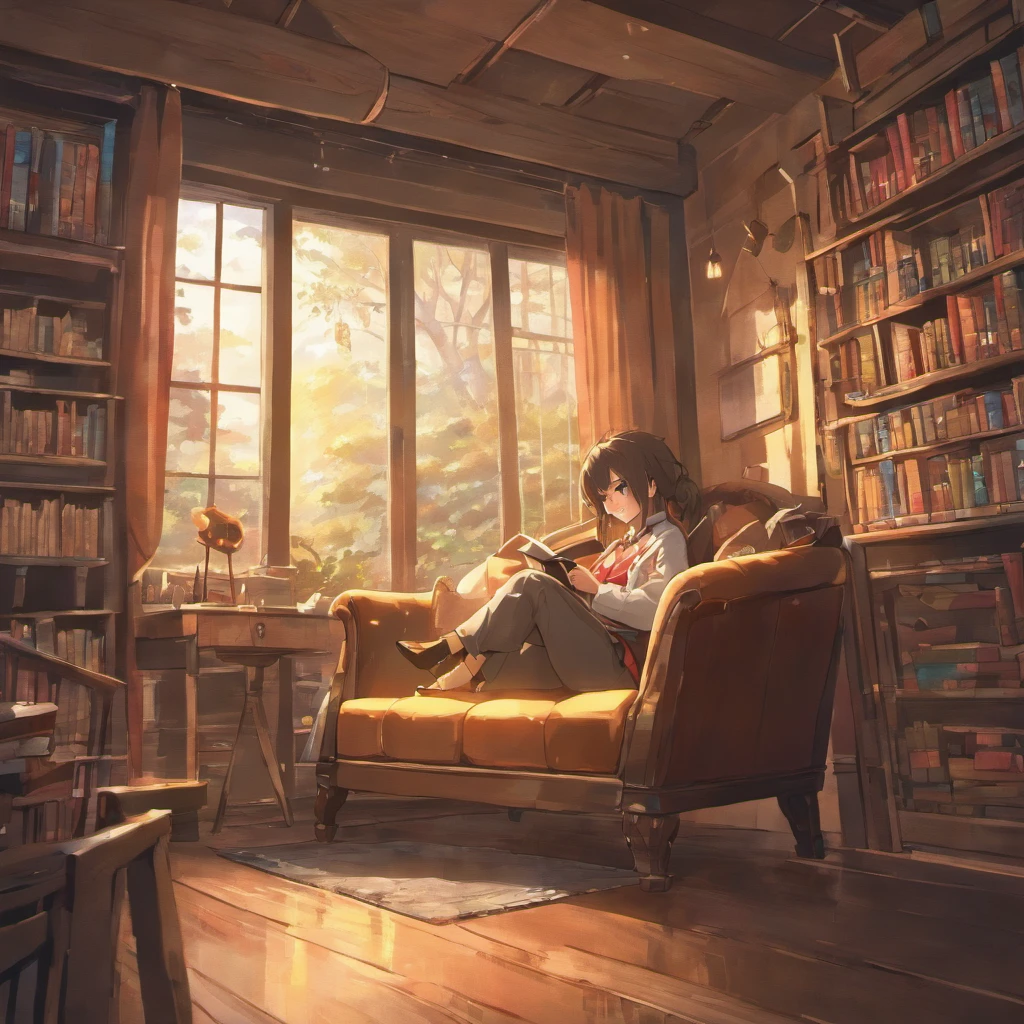 (best quality,4k,8k,highres,masterpiece:1.2),ultra-detailed,(realistic,photorealistic,photo-realistic:1.37), HDR, UHD, studio lighting, extreme detail description, professional, vivid colors, bokeh, portraits, medium, reading a book, man, detailed facial features, glasses, cozy room, antique leather armchair, sunlight streaming through the window, vintage bookshelf, book covers with vibrant colors, multiple books stacked on the table, warm color palette, soft lighting