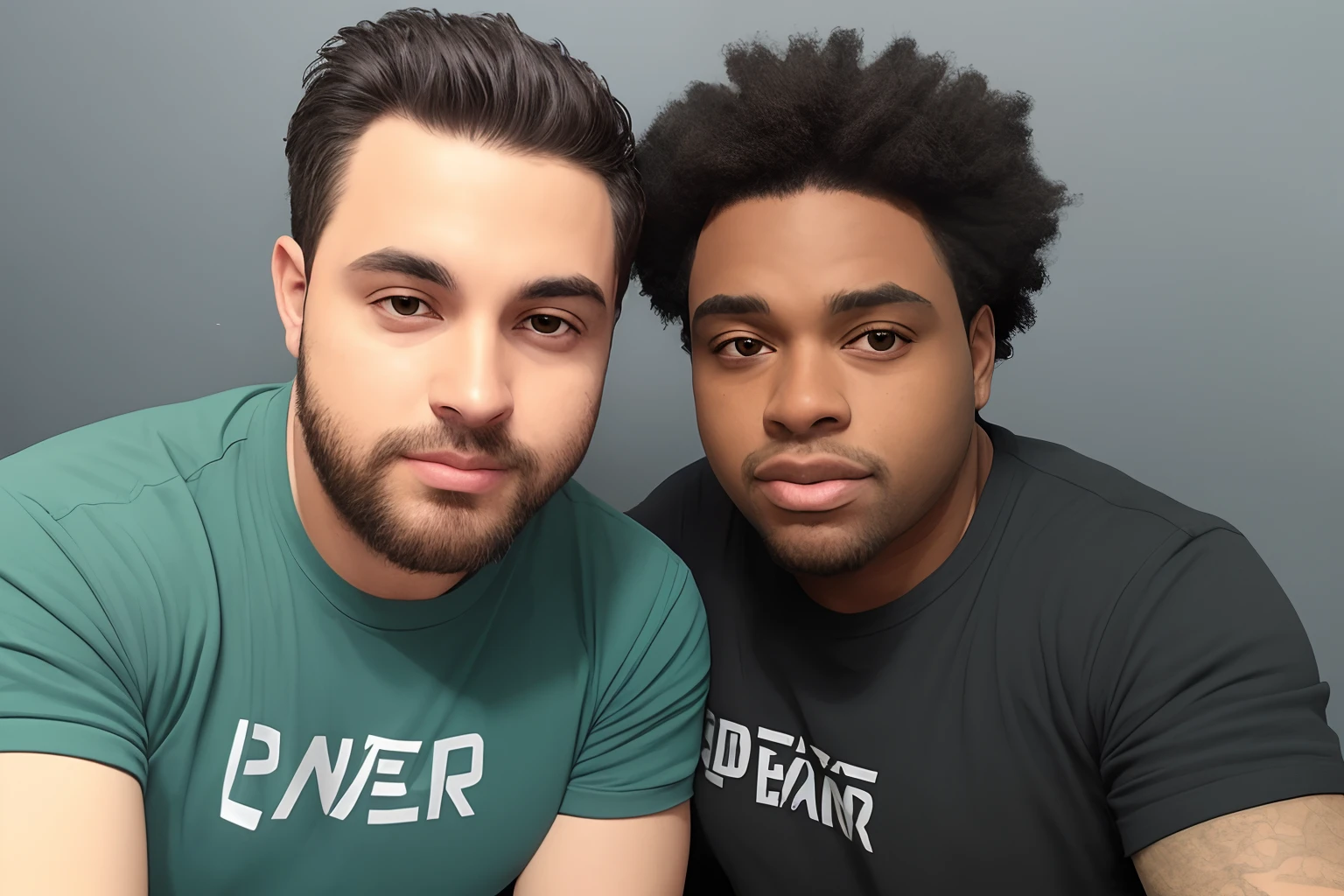 Um negro dois brancos e um gordo