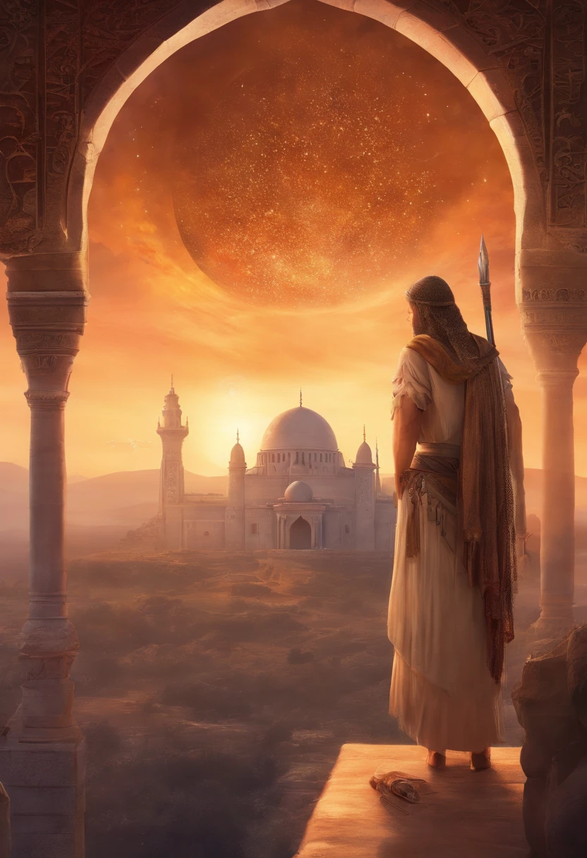 Escrava negra arrastada em uma corrente, beautiful face, longos cabelos sujos, Roupas Sujas, peito nu. The middle of an ancient Arab city. UHD, master part, 8k, fotorrealista