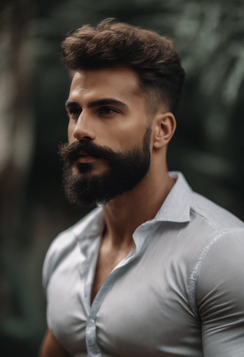 Araffe man in blue shirt and black pants standing in front of a river., very Hombre atractivo with beard, bearded Hermoso hombre, hombre guapo, hombre guapo, Hombre atractivo, plano medio de un guapo, guapo y atractivo, atractivo y bien parecido, masculino y rudo, barba rugosa, foto de perfil, hombre atractivo, fuertes rasgos masculinos, pose masculina, Hermoso hombre nude