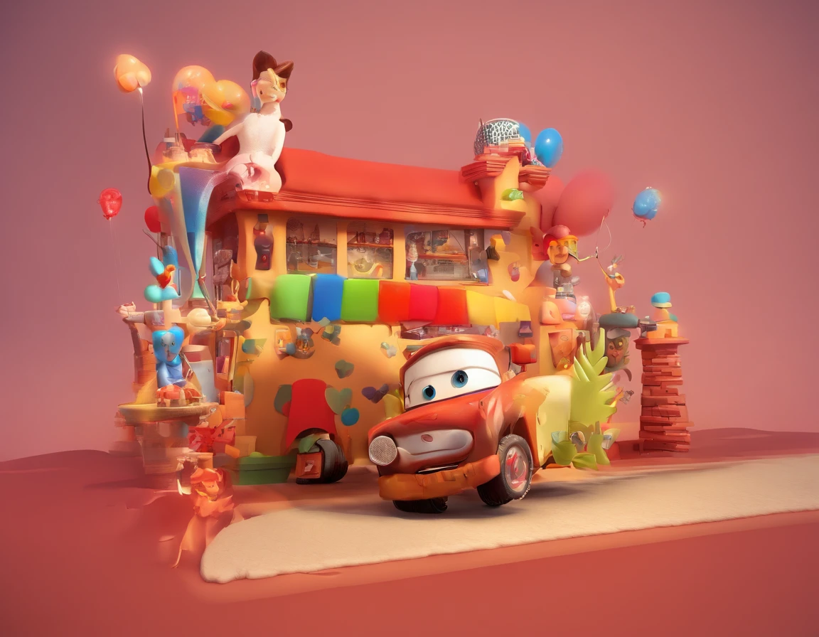 (melhor qualidade,ultra-detalhado,Realistic:1.37),3D rendering,design de personagens, jovem morena, advogada, cabelos longos e ondulados e com mechas,belos olhos pretos detalhados,wearing red glasses,Estilo Pixar, The character and setting are meticulously, criando uma atmosfera de filme animado que lembra a Disney, Pixar e Dreamworks.