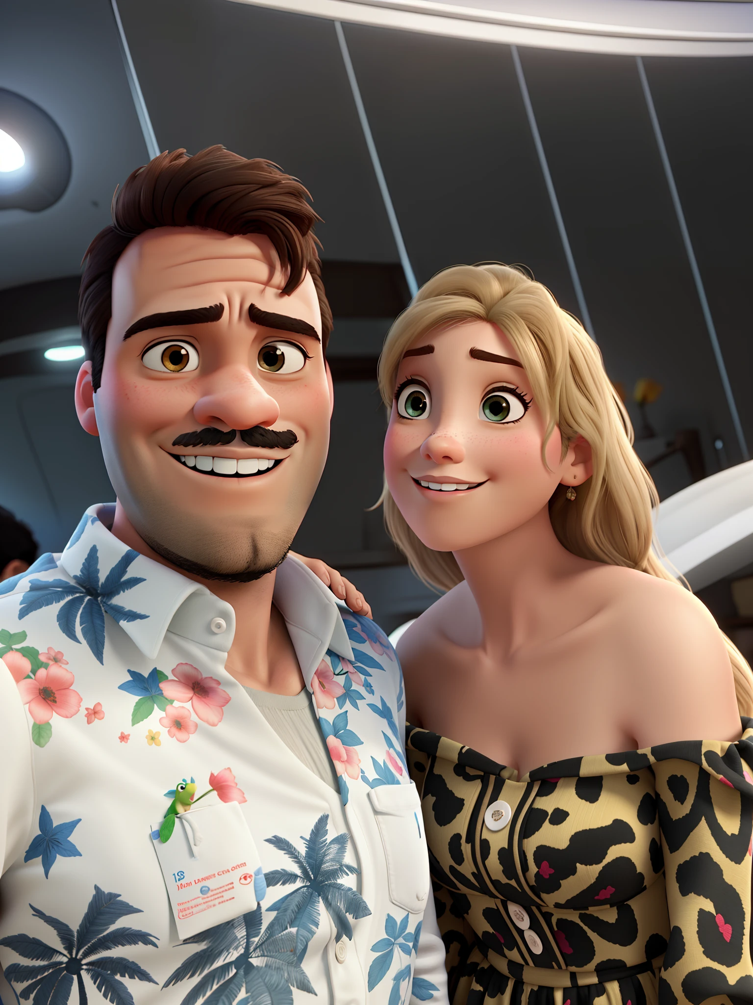 romantic couple, igual aos filmes Disney Pixar