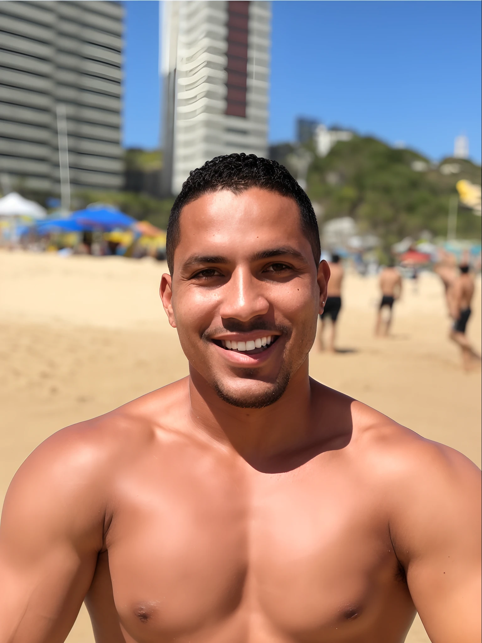 there is a man that is standing in the sand at the beach, caio santos, david rios ferreira, ronaldo nazario, icaro carvalho, ronaldo nazario fenomeno, daniel mirante, joe alves, joel torres, nick silva, andrew gonzalez, dan dos santos, joseph moncada, andrea rocha, thiago lehmann, salvador