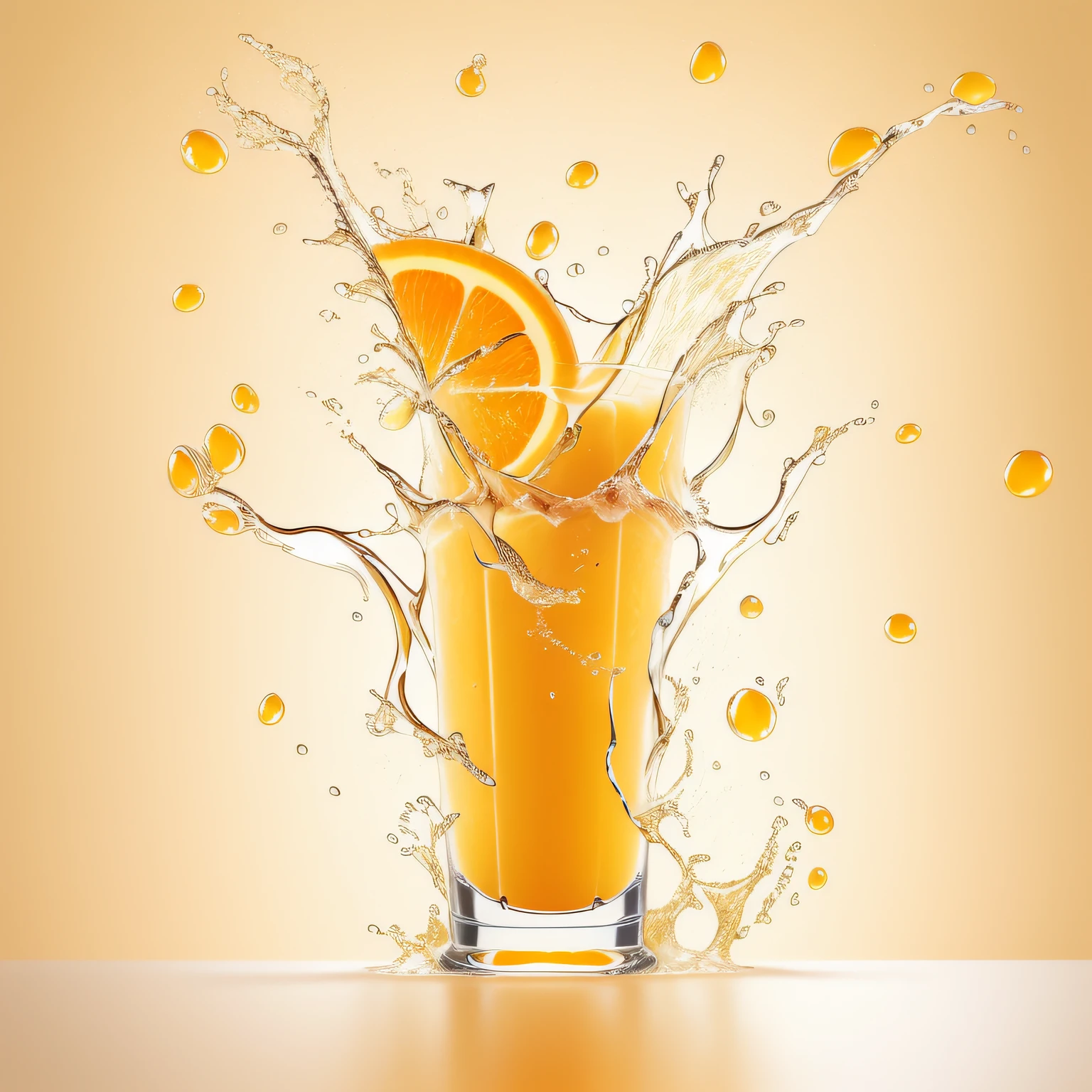 araffiction of orange juice splashing into a glass of orange juice, spilling juice, ultrarealistic illustration, photorealistic illustration, unlimited juice, juice, realistic jelly splashes, hyperrealistic illustration, realistic art, ultra realistic illustration, very hyper realistic, hyper realistic illustration, amazing photorealistic graphics, highly realistic digital art, hyperrealistic digital art, istock, realistic illustration