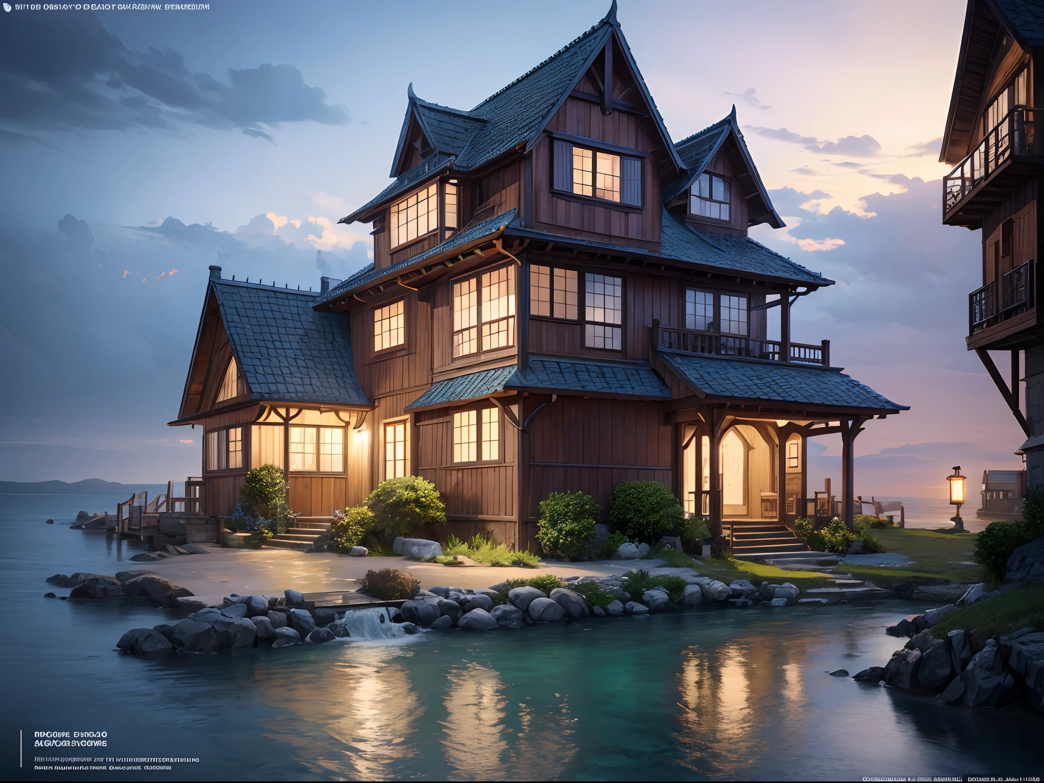 seaside house in Makrame style, ultra hd, realistic, vivid colors, highly detailed, UHD drawing, pen and ink, perfect composition, beautiful detailed intricate insanely detailed octane render trending on artstation, 8k artistic photography, photorealistic concept art, soft natural volumetric cinematic perfect light