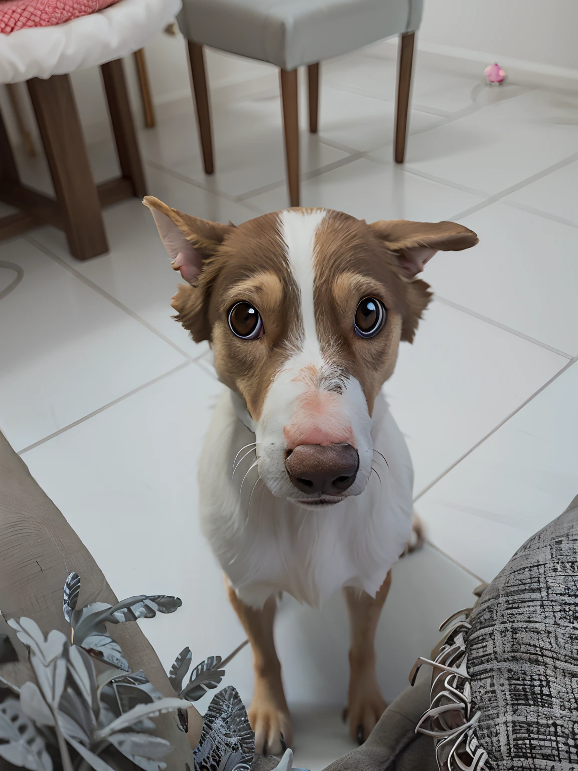 adorable cute dog in pixar style, Disney style, pixar animation, character design, renderman, cozy lighting