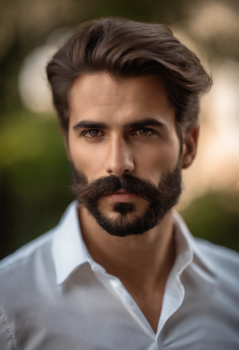 Hombre con barba y bigote en camisa negra, La mejor calidad,4k,8k,Hombre muy atractivo con barba, Vello facial bien cuidado, Lindo, impresionante, Realstic, Imagen ultrarrealista, Bigote natural, Hombre viejo,Retrato suave disparado 8K, Retrato muy detallado, Bigote grueso, Estilo hiperrealista, Barba fina, vello facial corto, Bartstoppeln, Lindo, Cara detallada, Retrato ultra realista, cana,Traje elegante, boca abierta,
