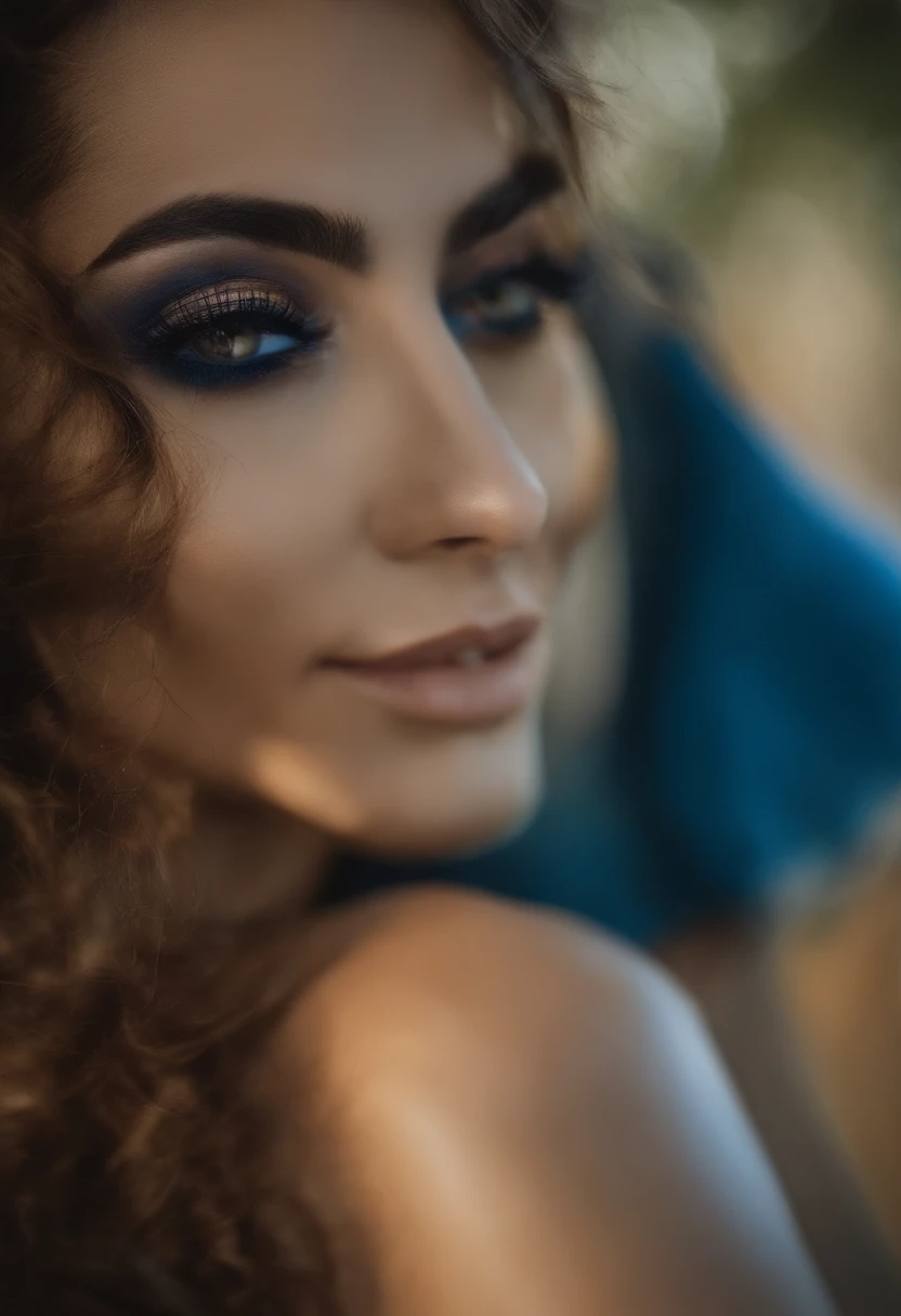 Mulher dos olhos azuis