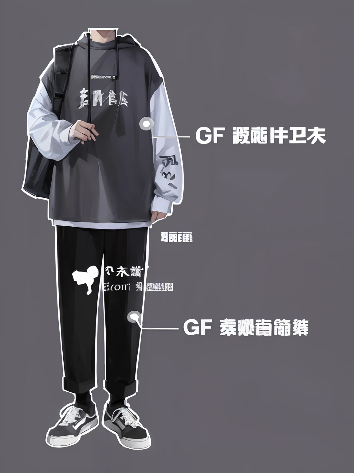 Image of a man in a black and white shirt and black pants, 8k --height 768, trending on r/Street attire, vgbftk, High quality material BSSRDF, Ancient sword, ( ( bit flip | artificial intelligence god ) ), JK school uniform, inspired by Gang Hui-an, lo fi, japanese streetwear