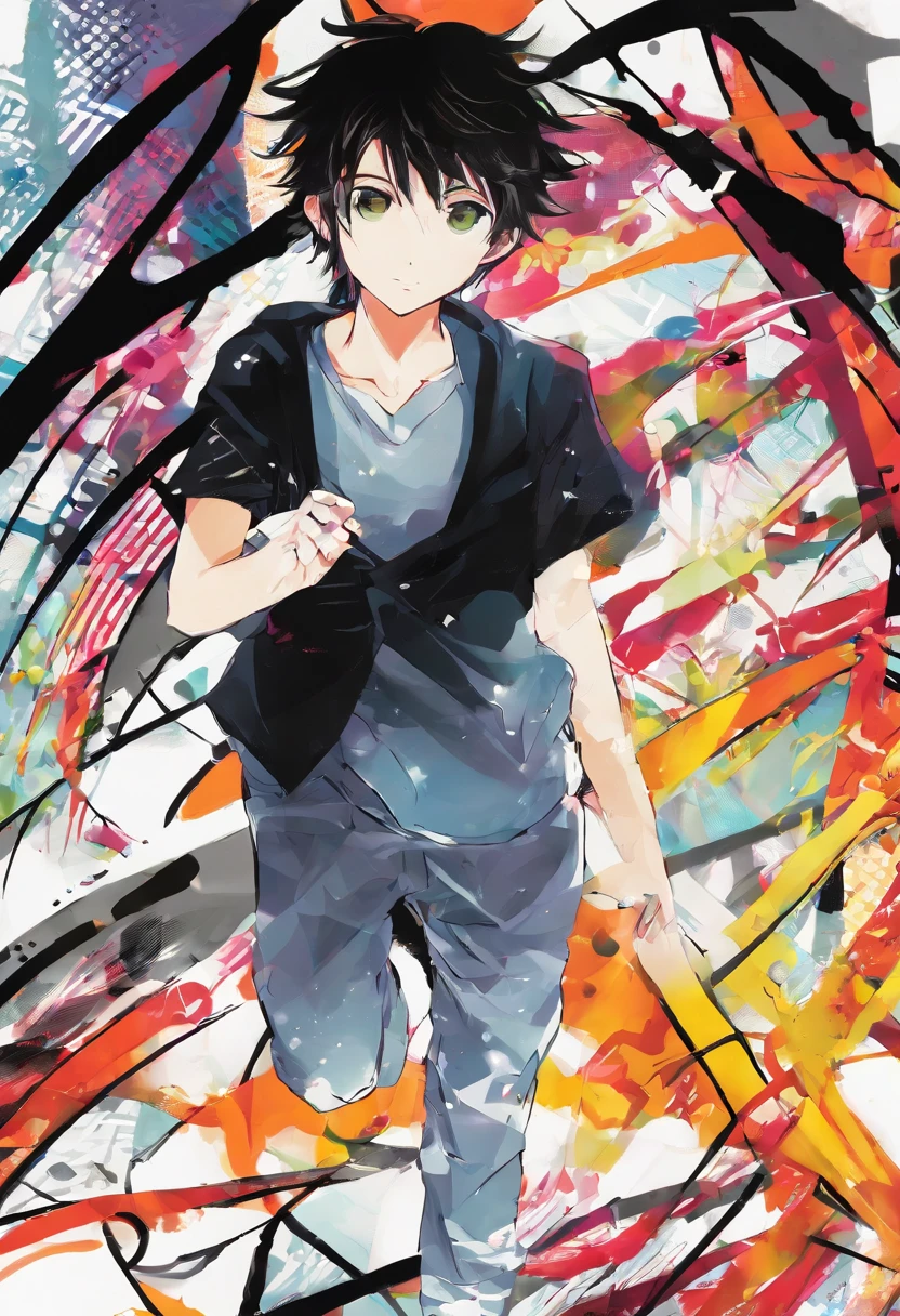 A boy with