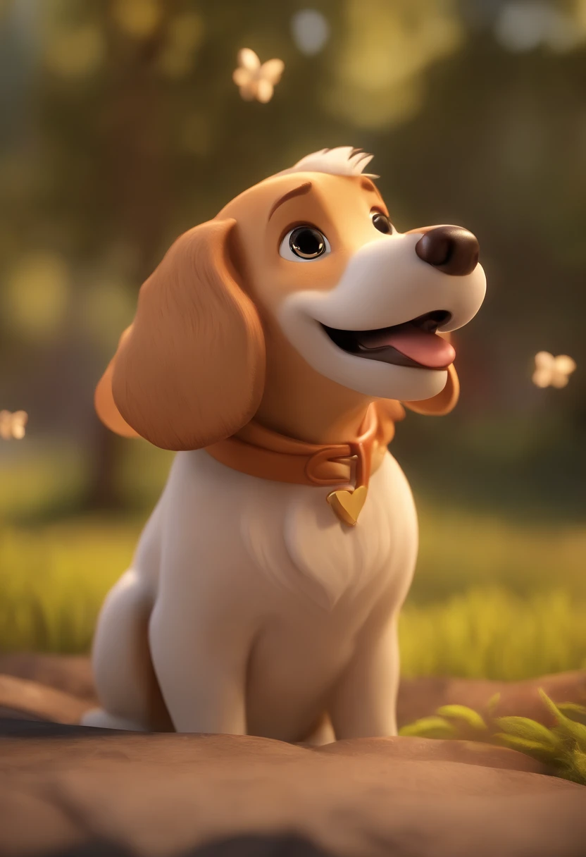 personagem dos desenhos animados de um cachorro golden retriever femea, animation character, Caractere estilizado, animation style rendering, 3D estilizado, Arnold Maya render, 3 d render stylized, toon render keyshot, Personagem 3D, Personagem 3D, 3d rendering stylized, 3 d character render, personagem de desenho animado, Personagem de close up, Pose de personagem,  (Estilo Pixar) (master part:1.2) (Bokeh) (best quality) (pele detalhada) (textura detalhada) (8k) (argila) (Cinematic lighting) (foco nítido